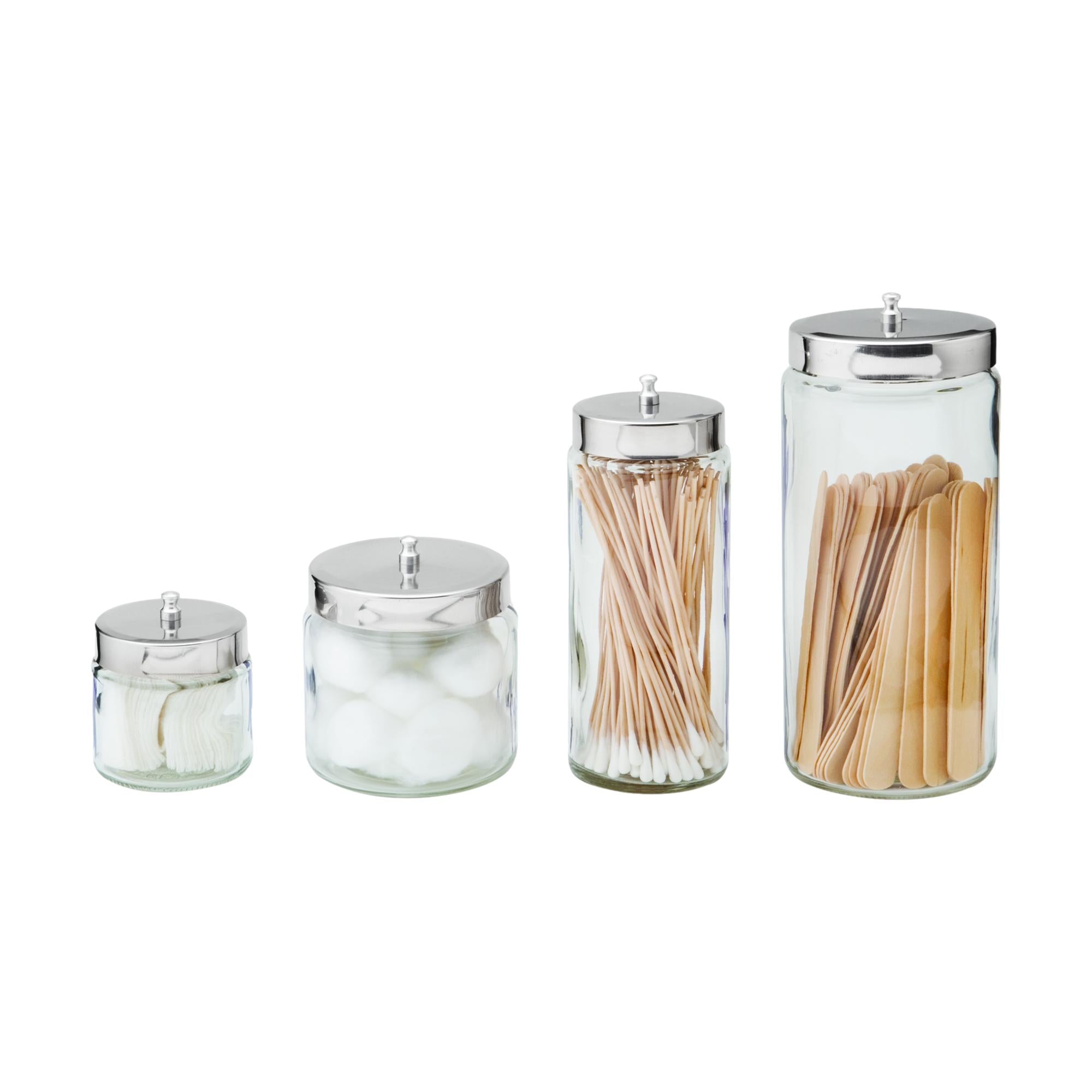Dukal Premium Glass Storage Jars with Airtight Lids - Ideal for Spices, Herbs, Coffee, Tea & Kitchen Organization