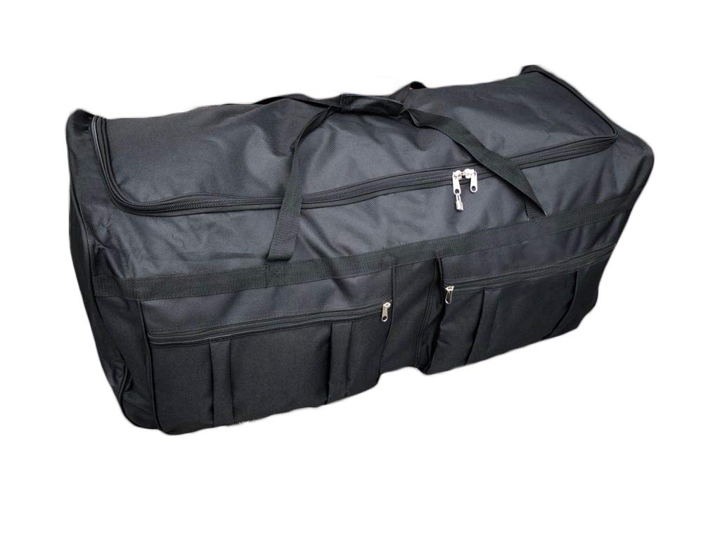 46-inch Rolling Duffle Bag with Wheels - Heavy Duty XL Travel Luggage for Hockey Gear, Sports Equipment & Oversized Storage | Perfect for Air Travel, Gym, Camping & Team Sports