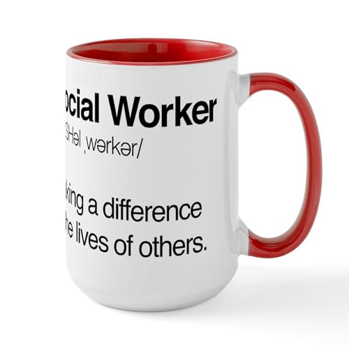 White/Red Inside - Social Worker Definition