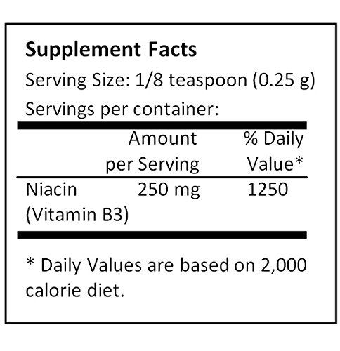 Pure Niacin (Vitamin B3) Powder 1000g (2.2 lb) - High Potency Supplement for Energy, Skin & Heart Health - Perfect for Smoothies, Baking & DIY Skincare