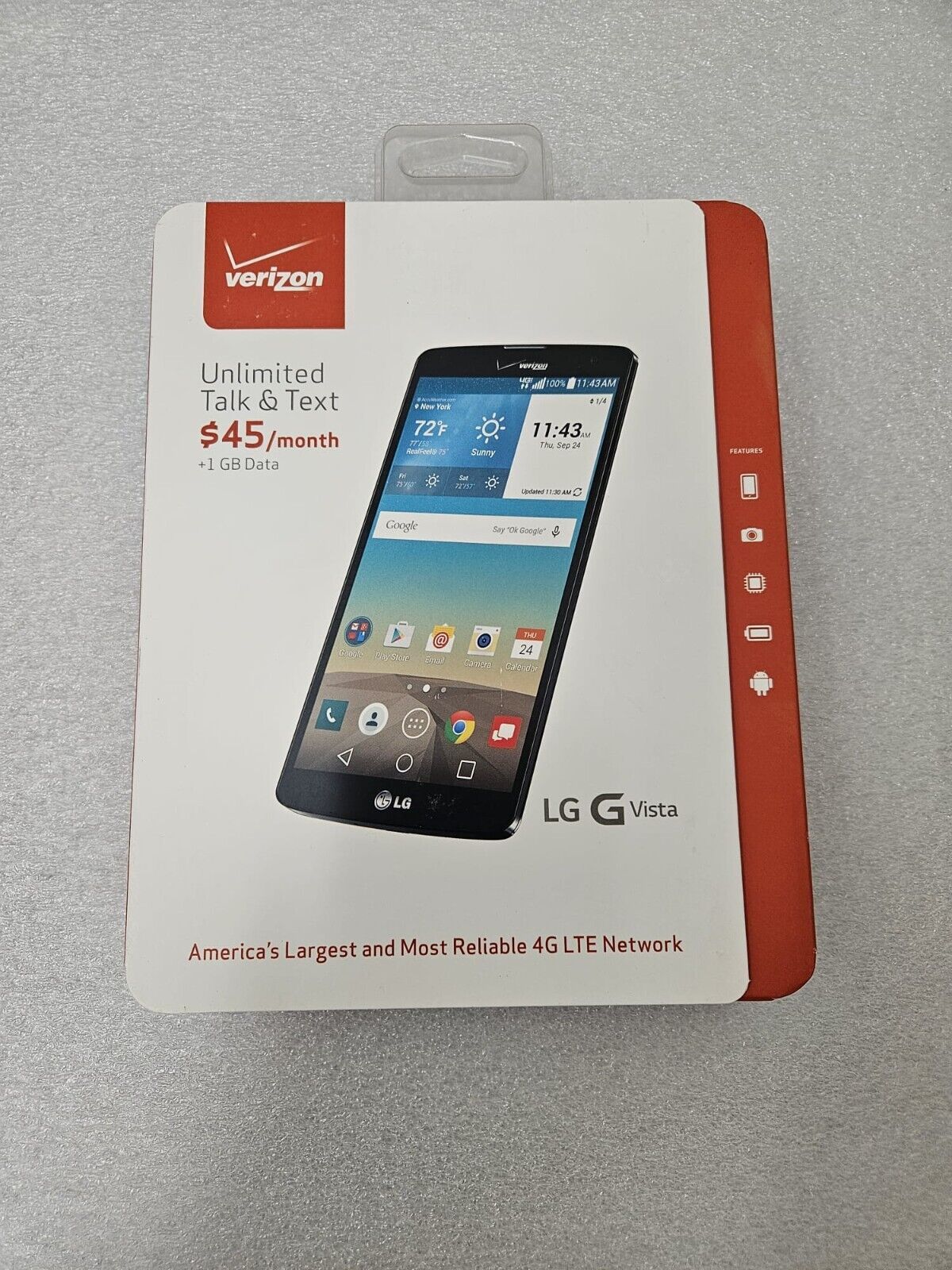 LG G Vista 8GB Black Smartphone (AT&T GSM Unlocked) - Perfect for Streaming, Gaming & Productivity on the Go
