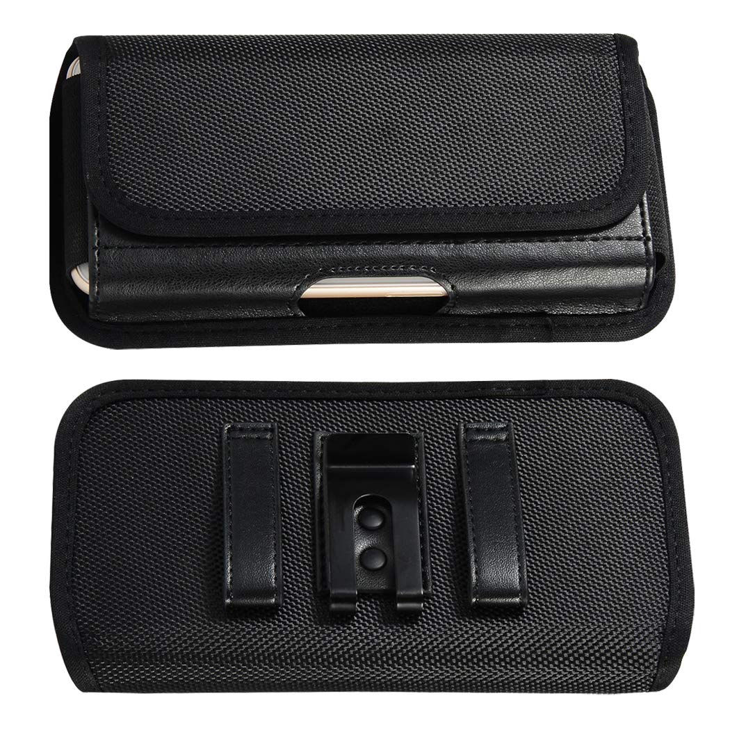 Heavy Duty Nylon Belt Clip Holster Case for Motorola & Samsung Phones - Compatible with ThinkPhone/Edge 50 Pro/Edge 40 Series/Edge 2022/Edge+ 2023/Moto G Stylus 5G 2024/Galaxy S24+ | Secure Carry for Work, Hiking & Outdoor Activities