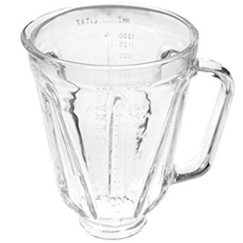Ronnel Round Glass Blender Jar - Replacement for Hamilton Beach Blenders - Durable & BPA-Free - Perfect for Smoothies, Juices & Food Prep