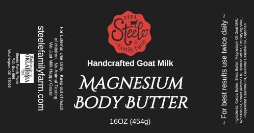 Best Magnesium Body Butter for Pain Relief & Relaxation - 16 oz & 6 oz Options - Perfect for Muscle Recovery, Dry Skin & Stress Relief
