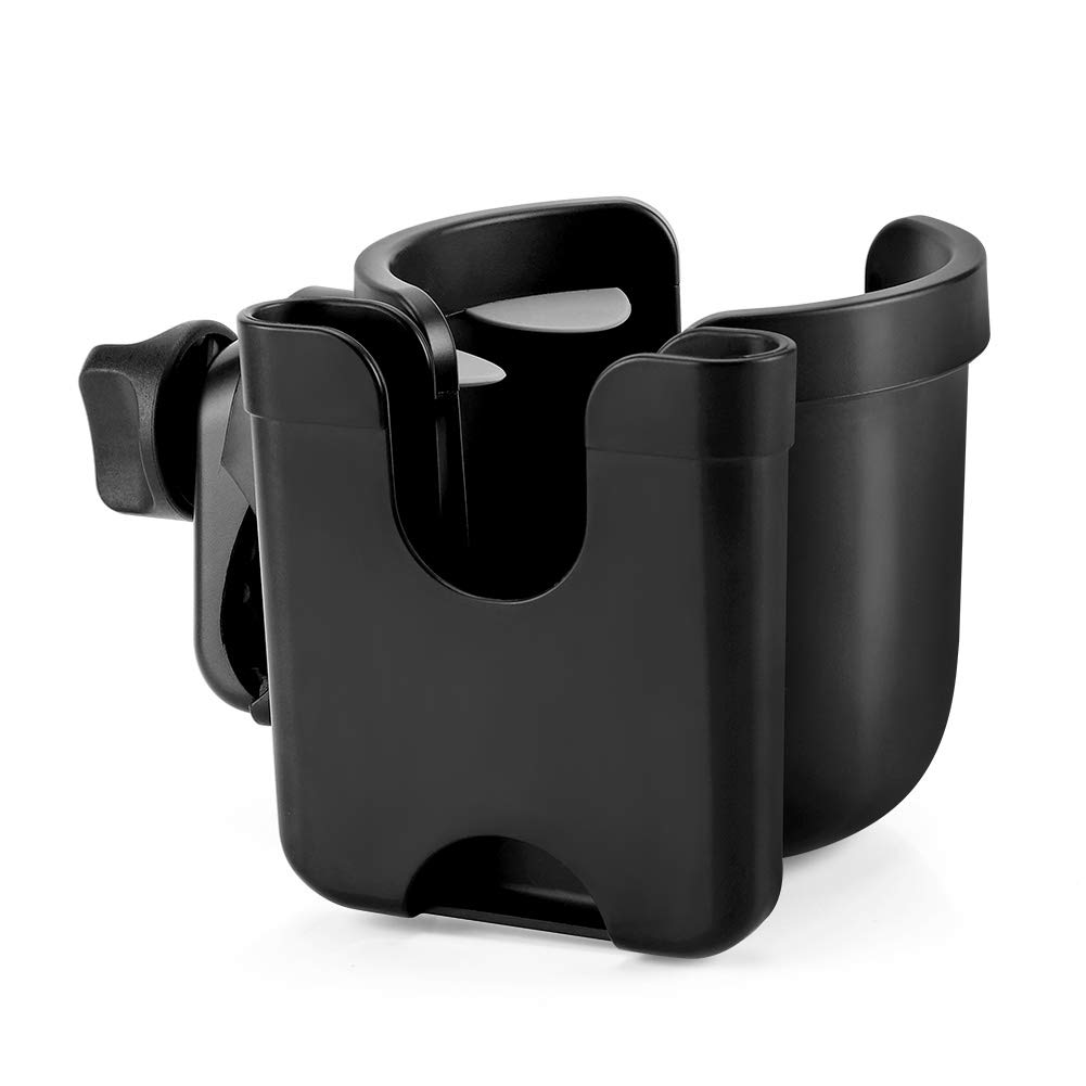 **Accmor 2-in-1 Walker Cup Holder with Phone Holder – Universal Wheelchair & Stroller Accessory – Secure Drink & Phone Storage for Bikes, Walkers, and Mobility Aids – Perfect for Outdoor Activities, Travel & Daily Use**