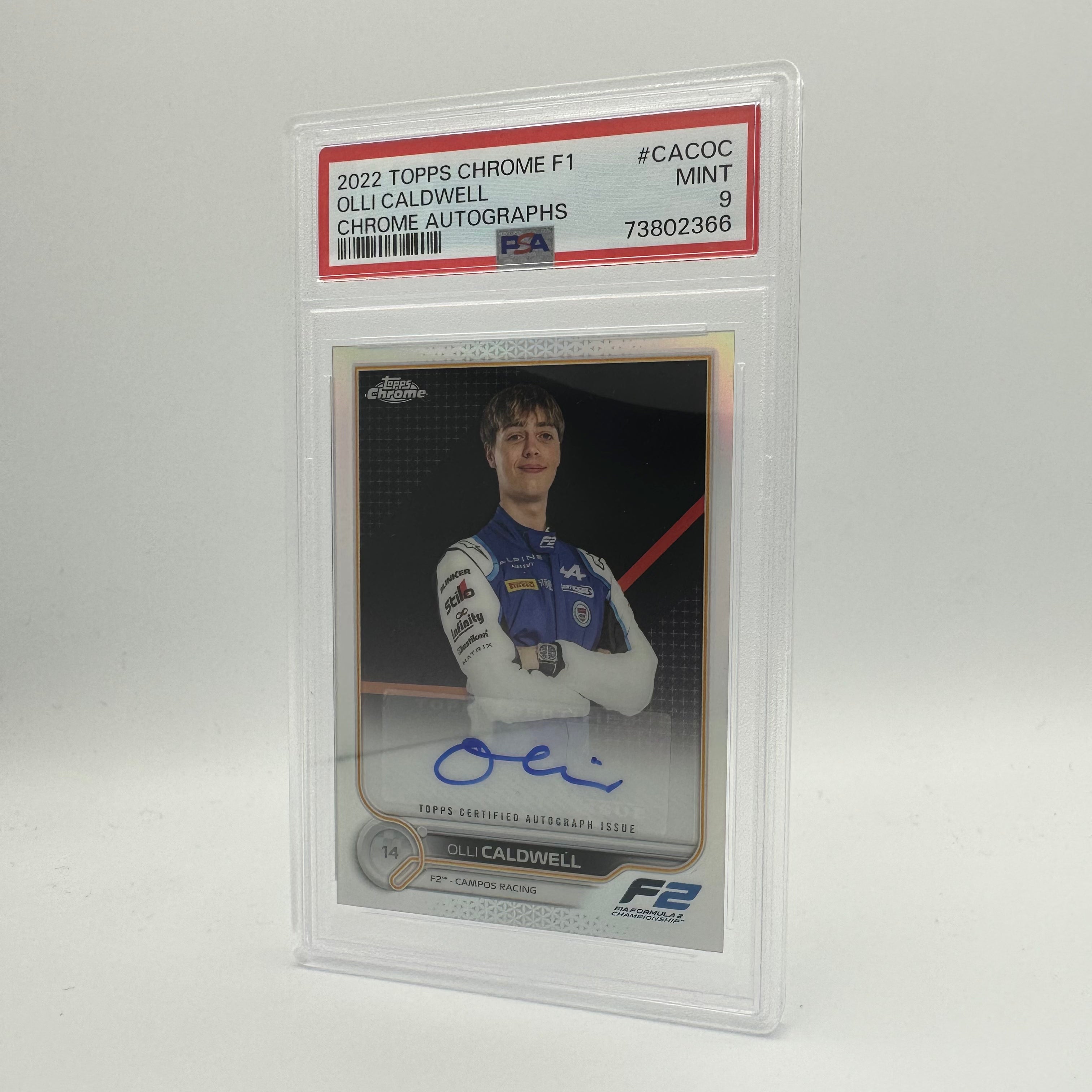 PSA 9 Graded OLLI CALDWELL #CACOC Autographed Trading Card - Perfect for Collectors, Sports Memorabilia & Fan Displays