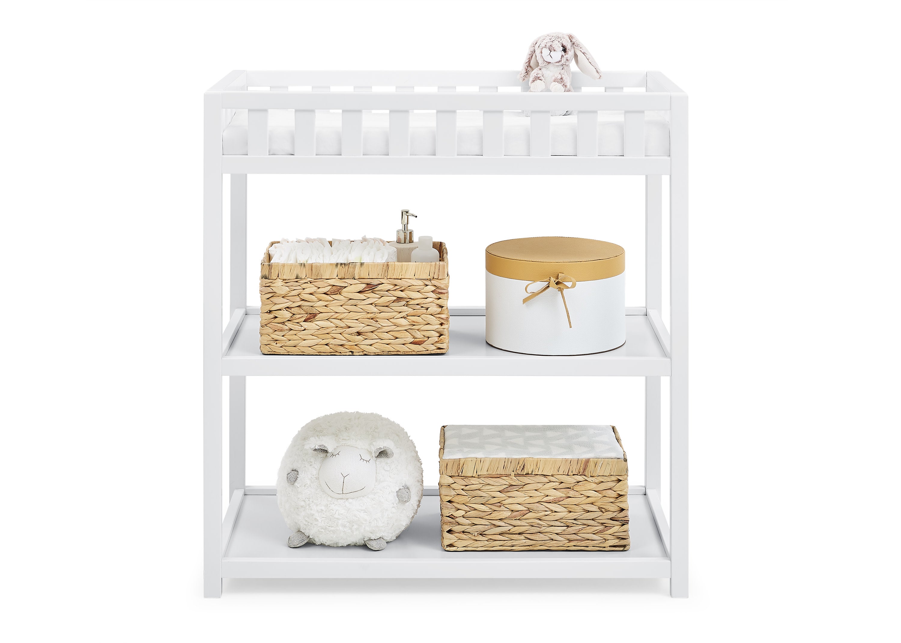 Sweet Beginnings Baby Changing Table - Safe & Sturdy Nursery Dresser with Storage for Diapers & Essentials - Perfect for Newborns & Toddlers in Nursery or Bedroom