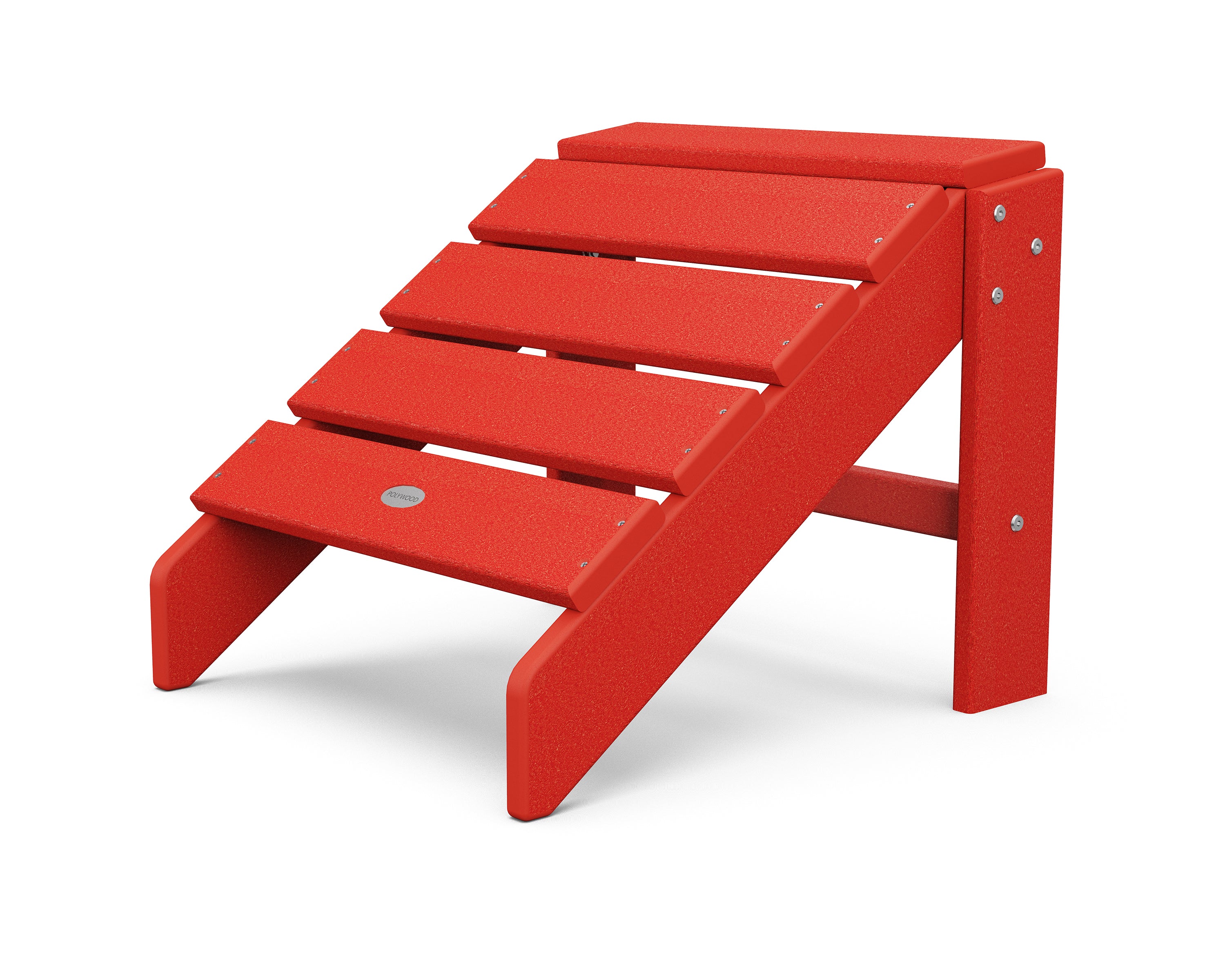 POLYWOOD South Beach Outdoor Ottoman - Weather-Resistant Patio Furniture for Poolside, Deck, or Garden Relaxation