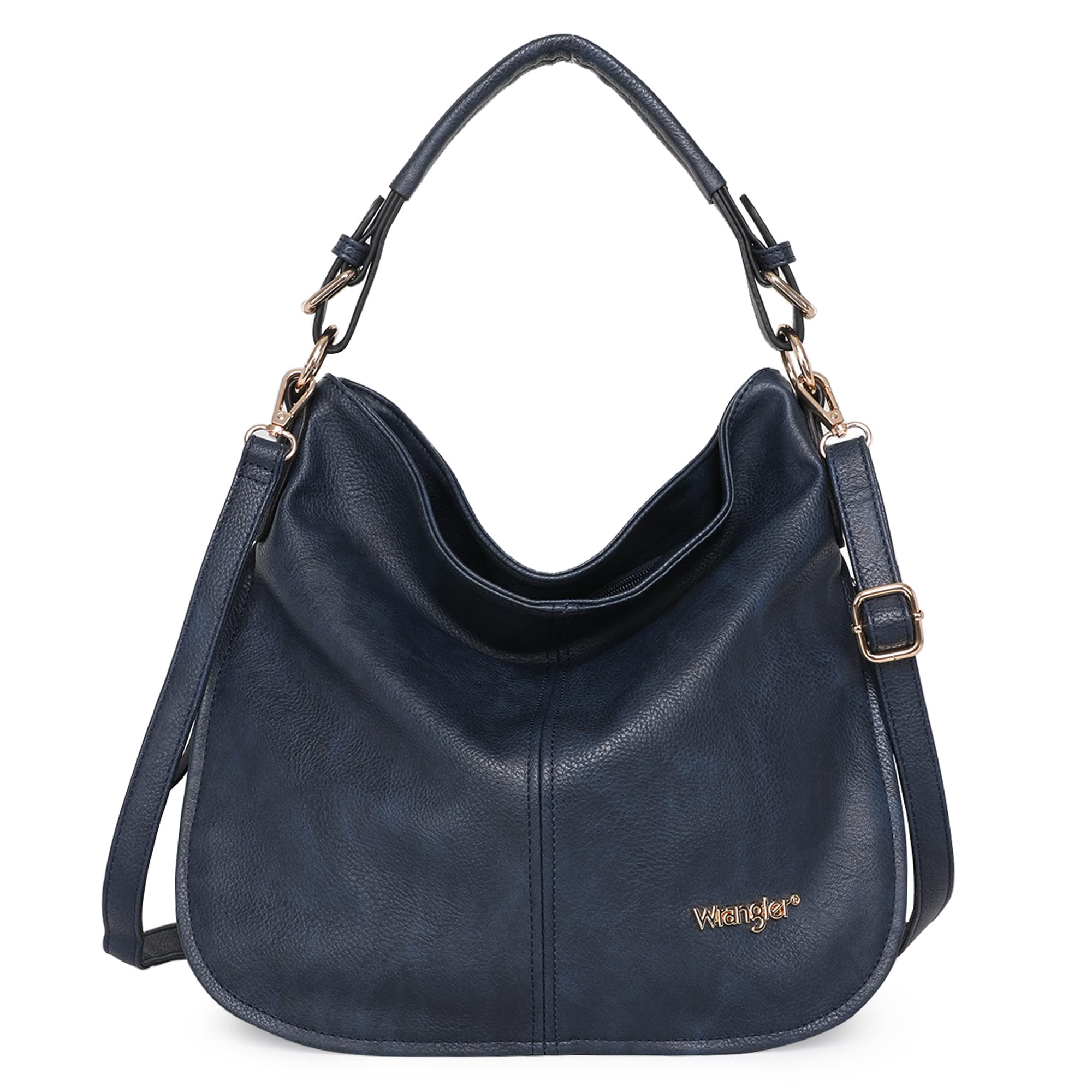 Wrangler Women's Vegan Leather Purses & Handbags - Hobo, Crossbody, Shoulder & Tote Bags by Montana West | Stylish Everyday Carry for Work, Travel & Casual Outings