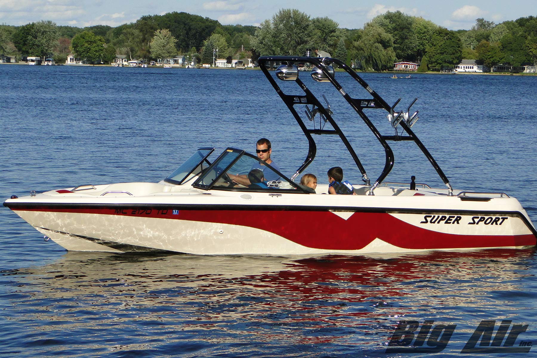 Big Air Cuda Wakeboard Tower for Boats - Heavy Duty Aluminum Wakeboard Rack for Water Sports & Wakeboarding Accessories - Perfect for Ski Boats, Wakeboard Boats & Marine Activities