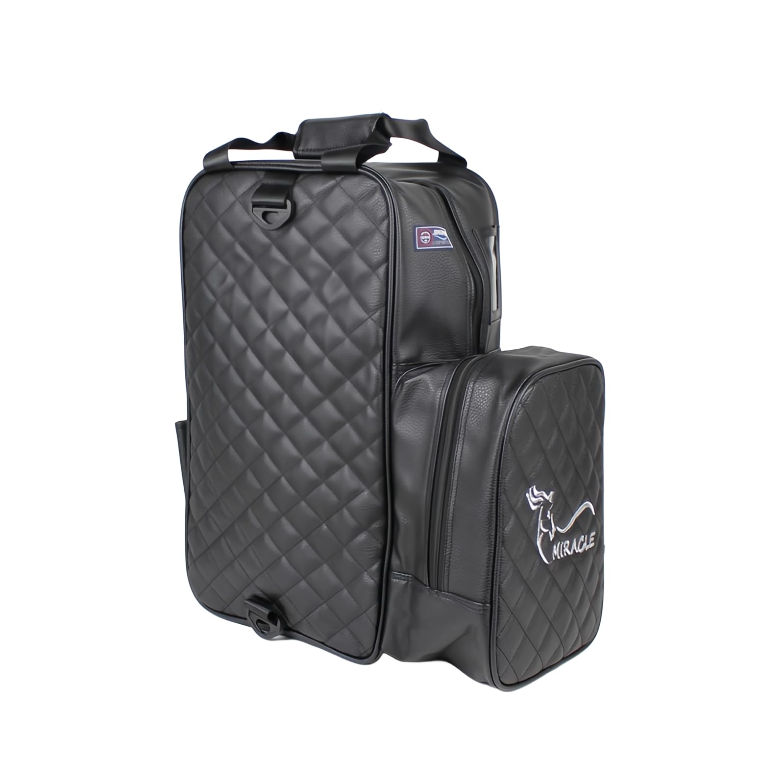 **Large Capacity Waterproof Equestrian Riding Bag for Adults - Horse Riding Helmet Holder & Storage Carry All (Black) - Perfect for Trail Riding, Horse Shows & Equestrian Events**