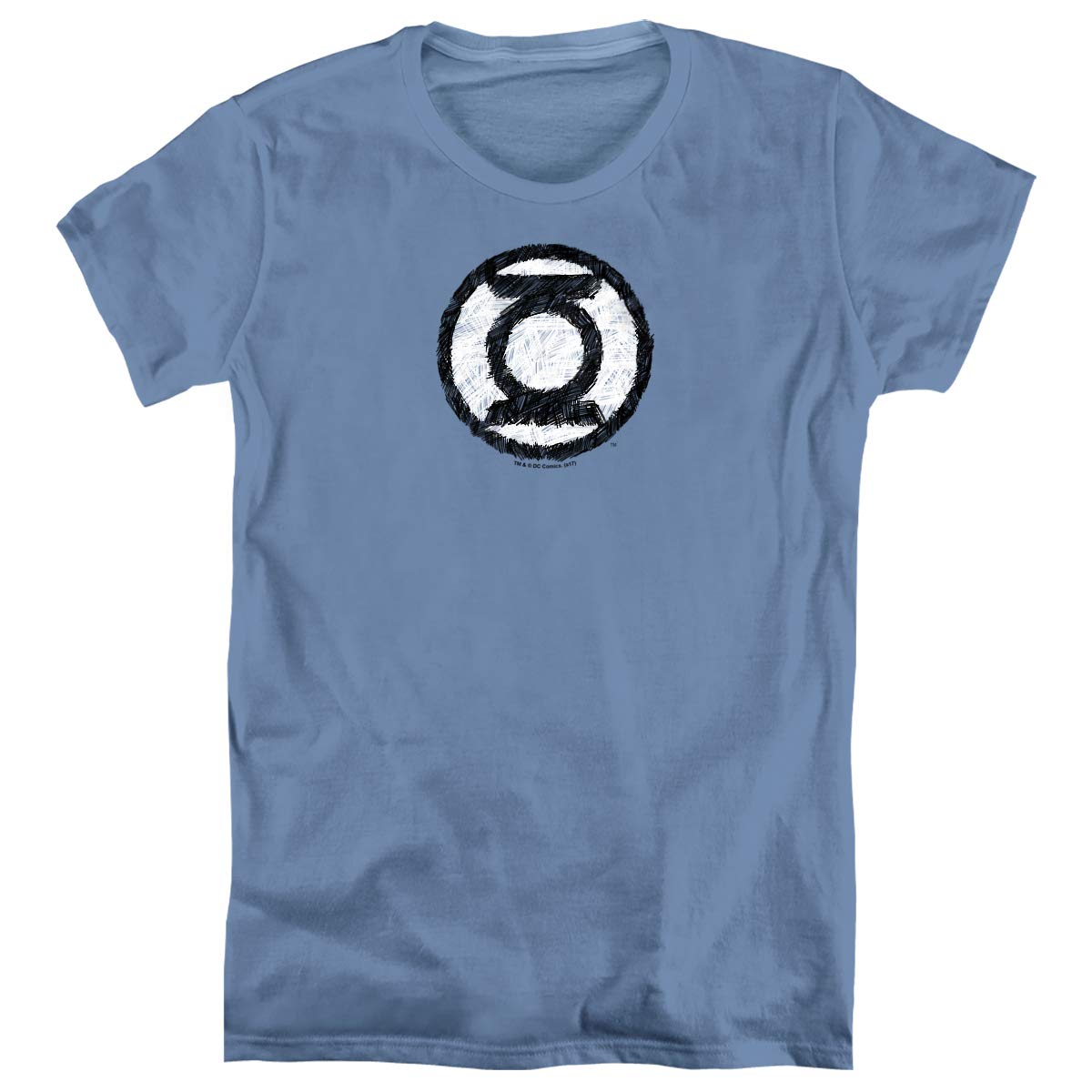 Green Lantern Scribble Logo Women's T-Shirt | DC Comics Graphic Tee | Casual Wear & Superhero Fan Gift
