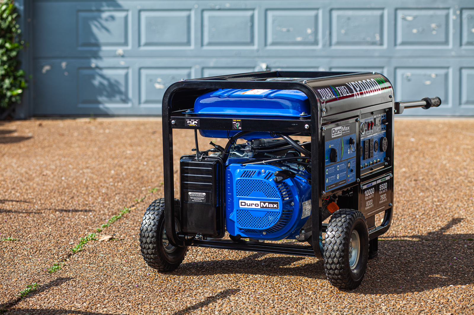 10,000W Dual Fuel Portable Inverter Generator with CO Alert - Reliable Backup Power for Camping, RV, Home & Emergency Use