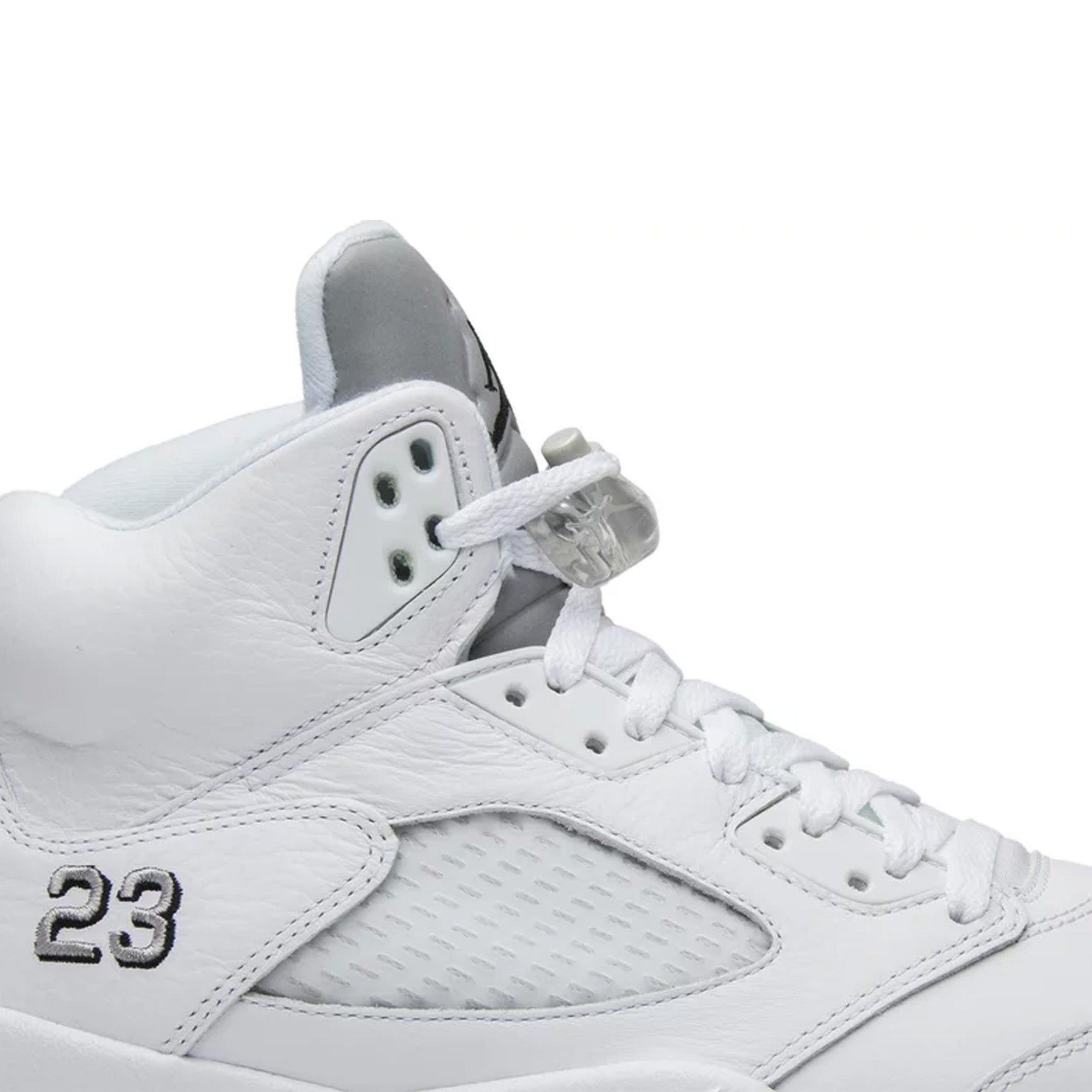 Air Jordan 5 Retro 'Metallic White' Men's Basketball Shoes - New Authentic Sneakers for Streetwear & Casual Style | Perfect for Basketball Games, Sneaker Collecting & Urban Fashion