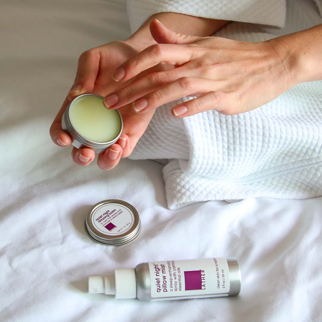 Quiet Night Relaxing Balm - Soothing Lavender & Chamomile Aromatherapy for Stress Relief & Better Sleep | Perfect for Bedtime, Meditation & Travel