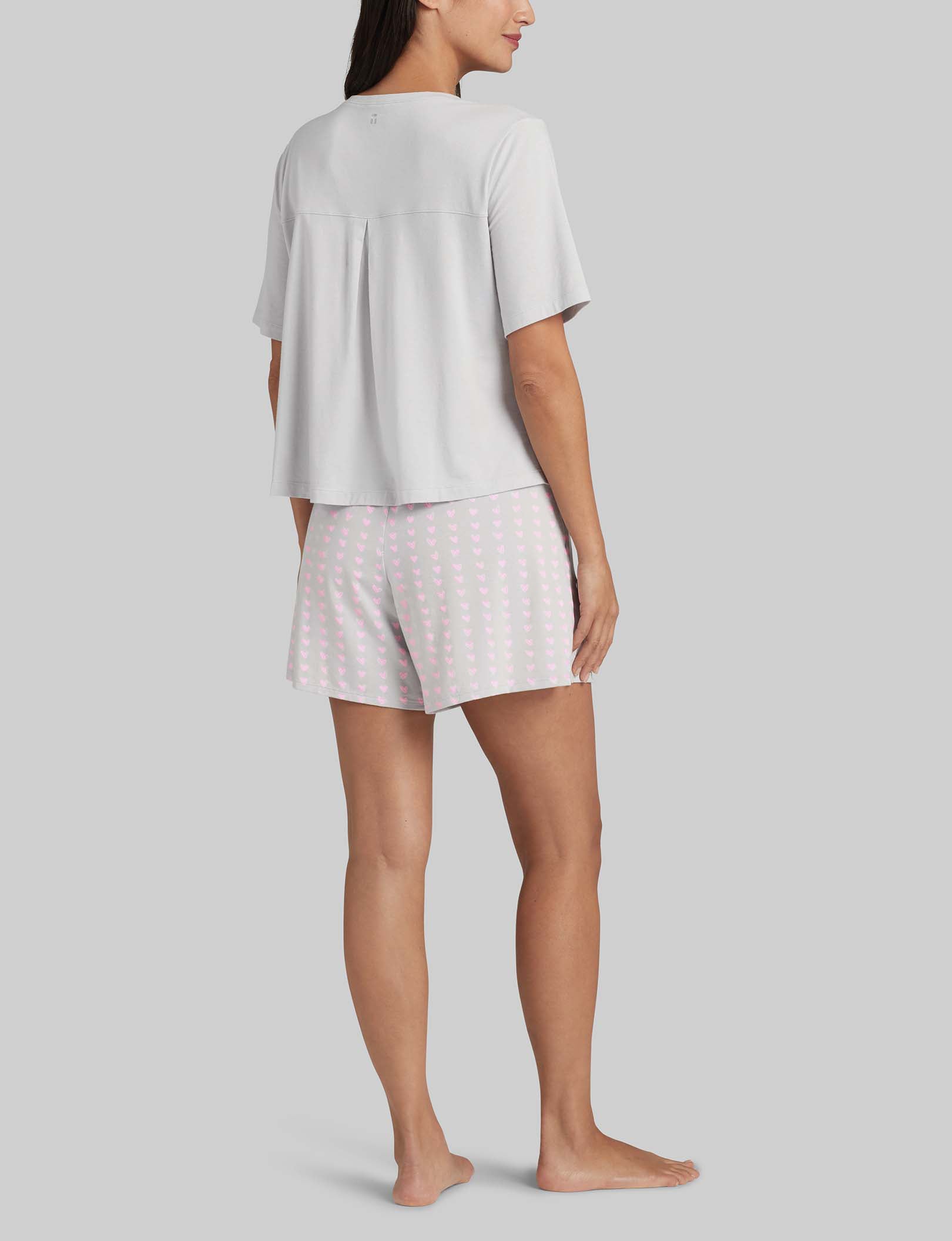 Women's Power Nap Tee & Short Set - Soft Lounge Pajama Set for Sleeping, Relaxing & Home Wear - Comfy Cotton Sleepwear for Women