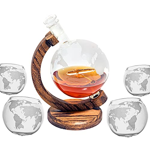 Decanter Set w/ 4 Glasses