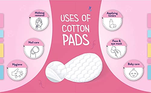 Relix Shoppe 30-Pack Reusable Organic Cotton Pads | Eco-Friendly Makeup Remover Pads for Face, Eyes & Nails | Gentle Exfoliating & Skincare | Perfect for Travel, Daily Beauty Routine & Zero-Waste Lifestyle