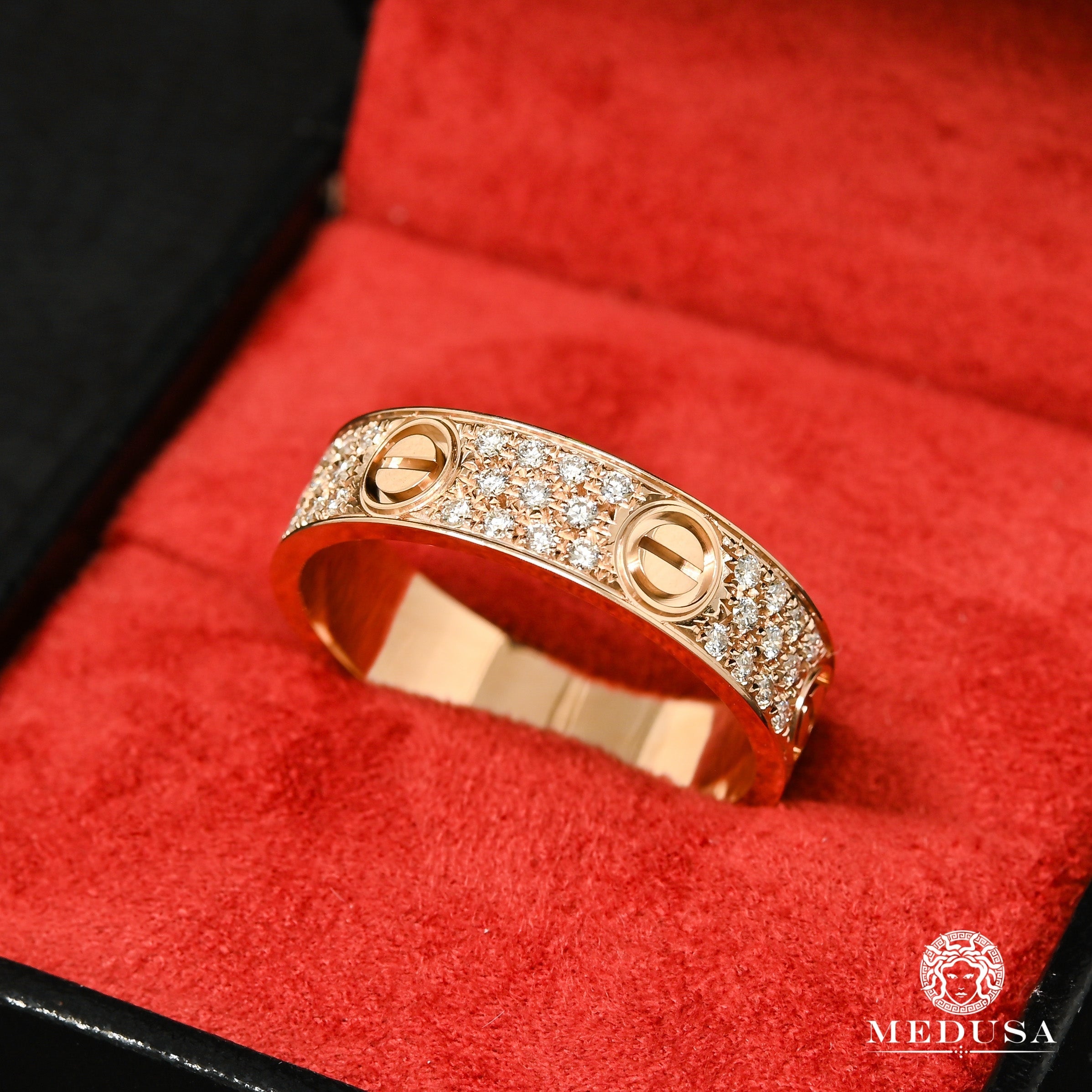 Love F11 Diamond Ring - Elegant 14K Gold Plated Cubic Zirconia Wedding Band for Women | Perfect for Engagement, Anniversary & Valentine's Day Gifts