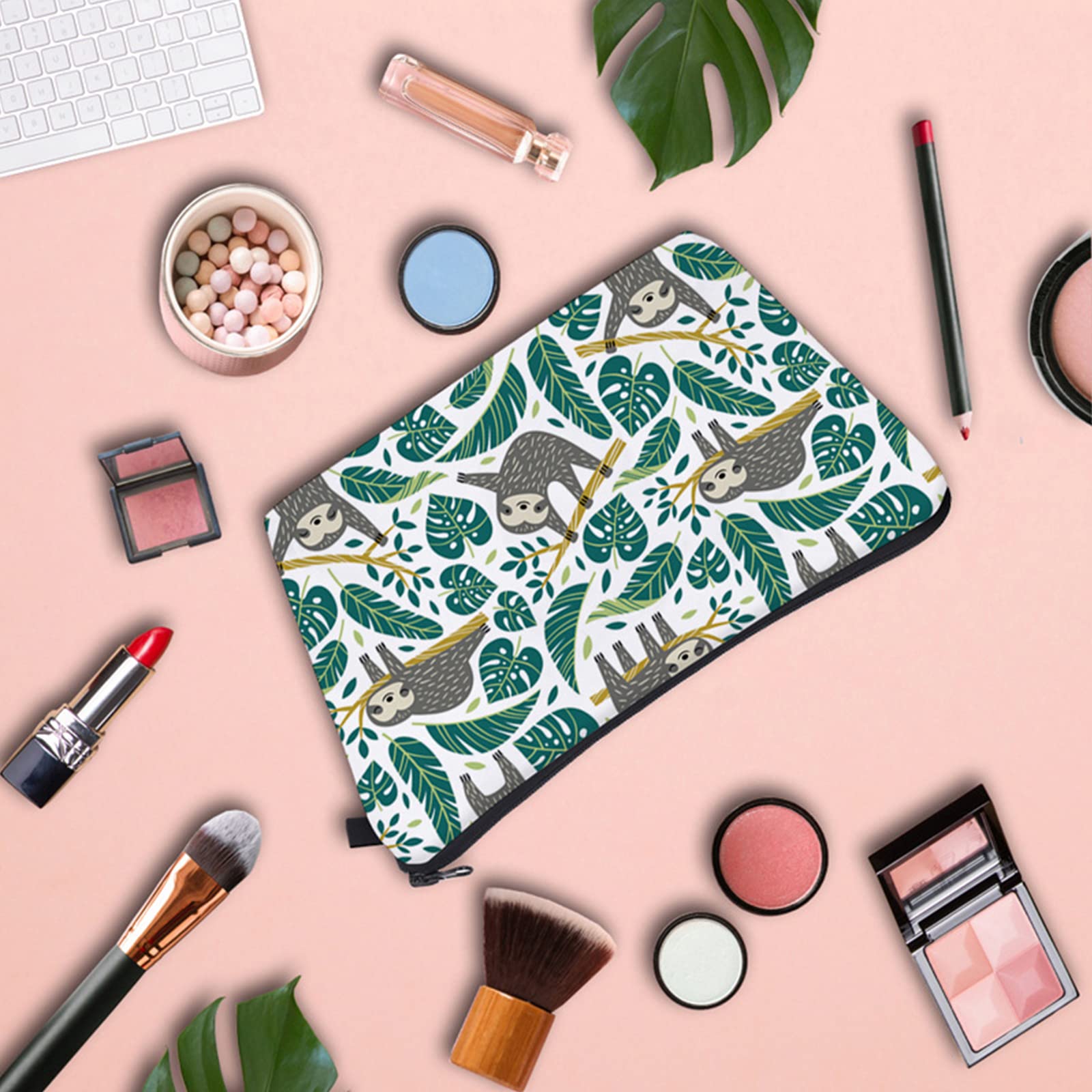Waterproof Cosmetic Bag for Women - 2 Pack Travel Makeup Pouch for Purse & Toiletry Organizer | Perfect for Girls' Travel & Daily Use