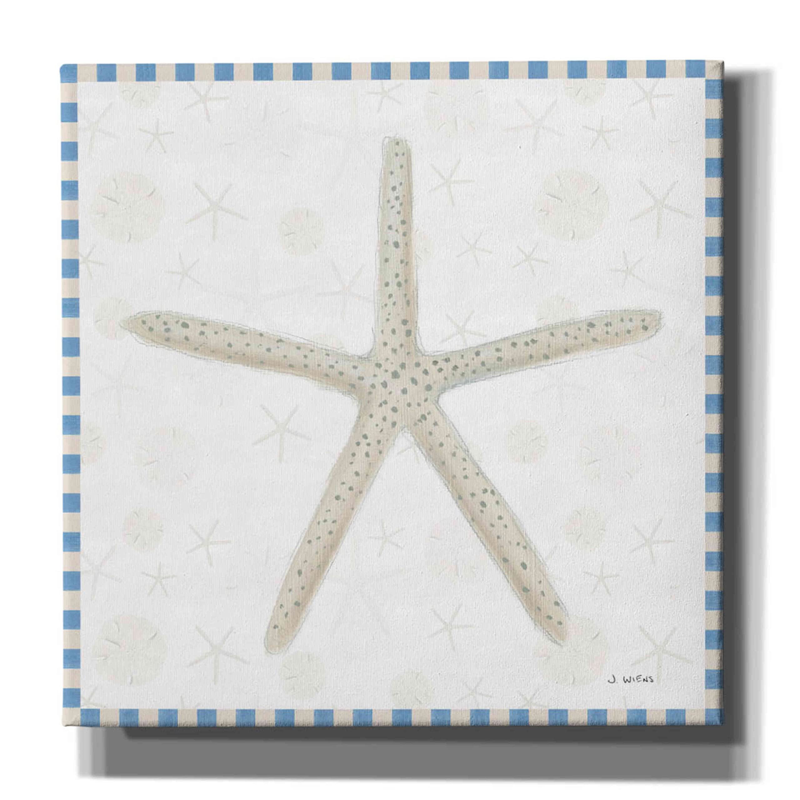 James Wiens 'Beach Days III' Graffiti Canvas Wall Art - 37x37 Inches Modern Home Decor for Living Room, Bedroom & Office