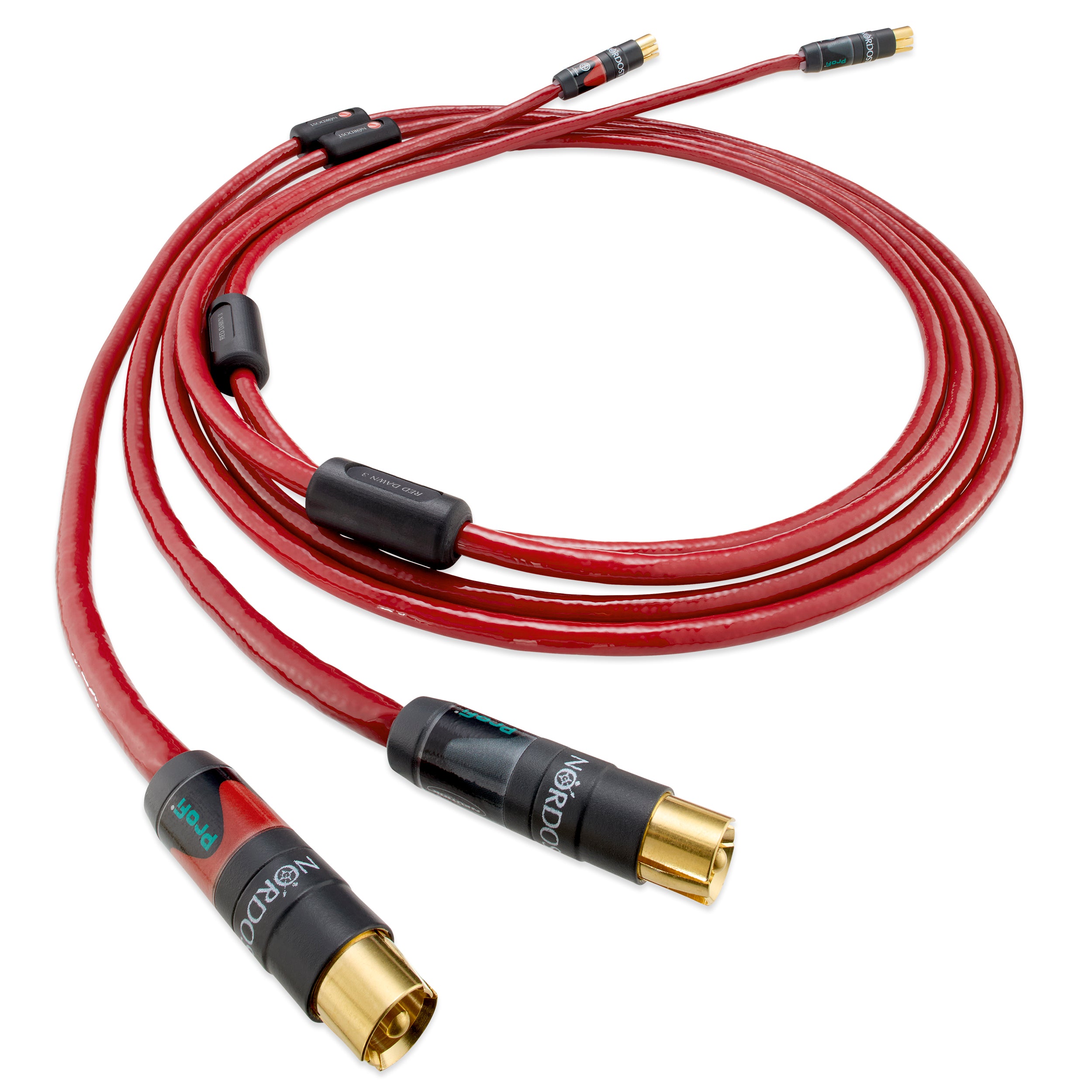 Nordost Leif 3 Red Dawn 3 Analog Audio Interconnect Cables - Premium RCA Cables for Hi-Fi Systems, Home Theater, and Audiophile Setups