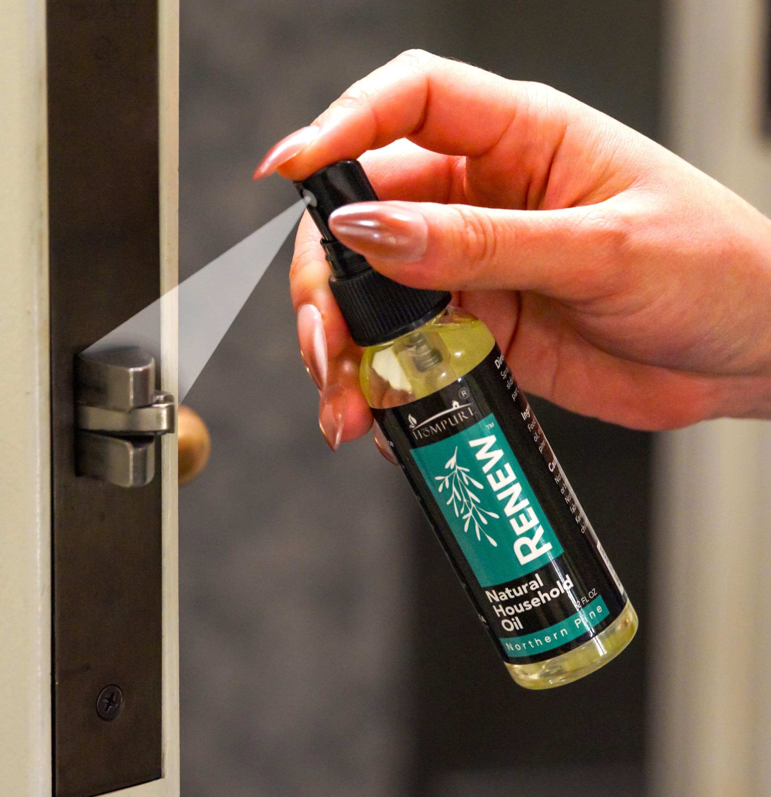 HōMPURE® Pine Oil Lubricant for Squeaky Doors, Hinges & Locks - Garage & Wheel Use