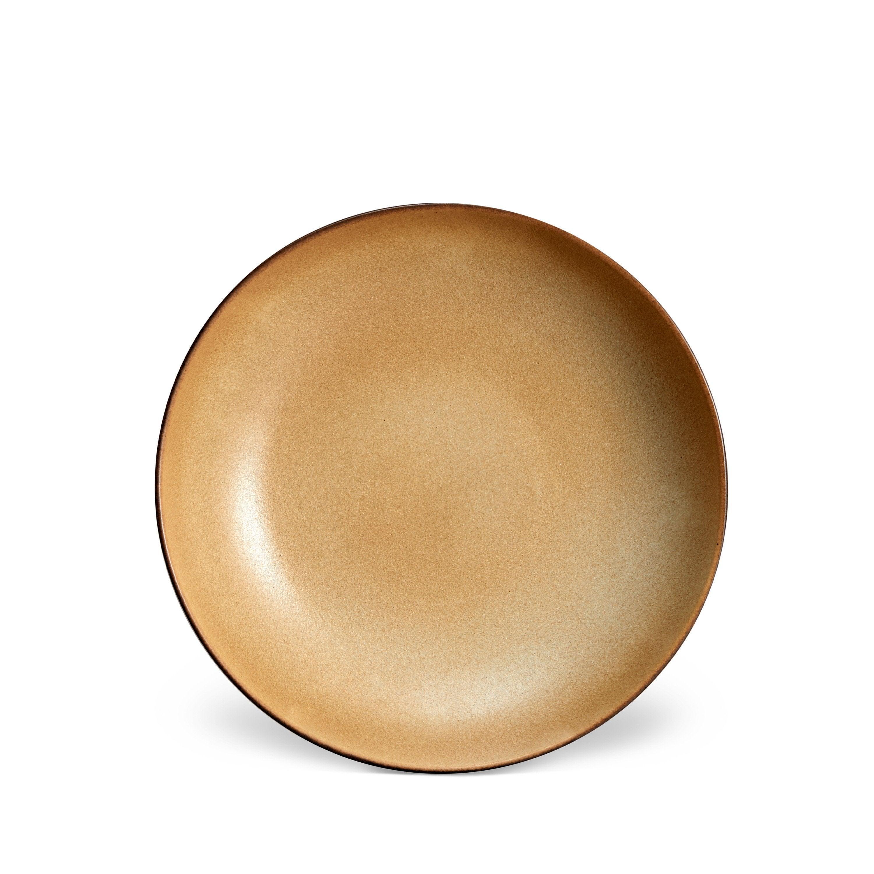 Premium Terra Soup Plate - Handcrafted Leather-Trimmed Dish for Elegant Dining & Home Decor | Perfect for Soup, Salad, Desserts & Stylish Table Setting