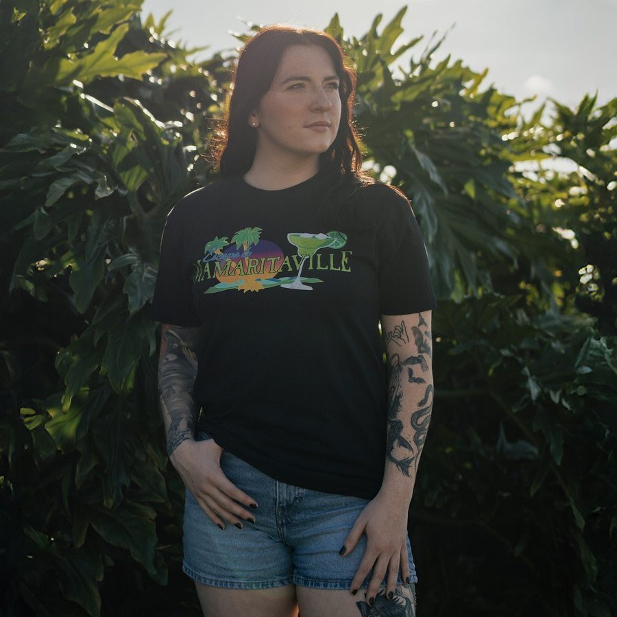 Women's Mamaritaville Boyfriend Fit T-Shirt - Soft Relaxed Fit Casual Tee for Everyday Wear | Perfect for Lounging, Running Errands & Weekend Outings