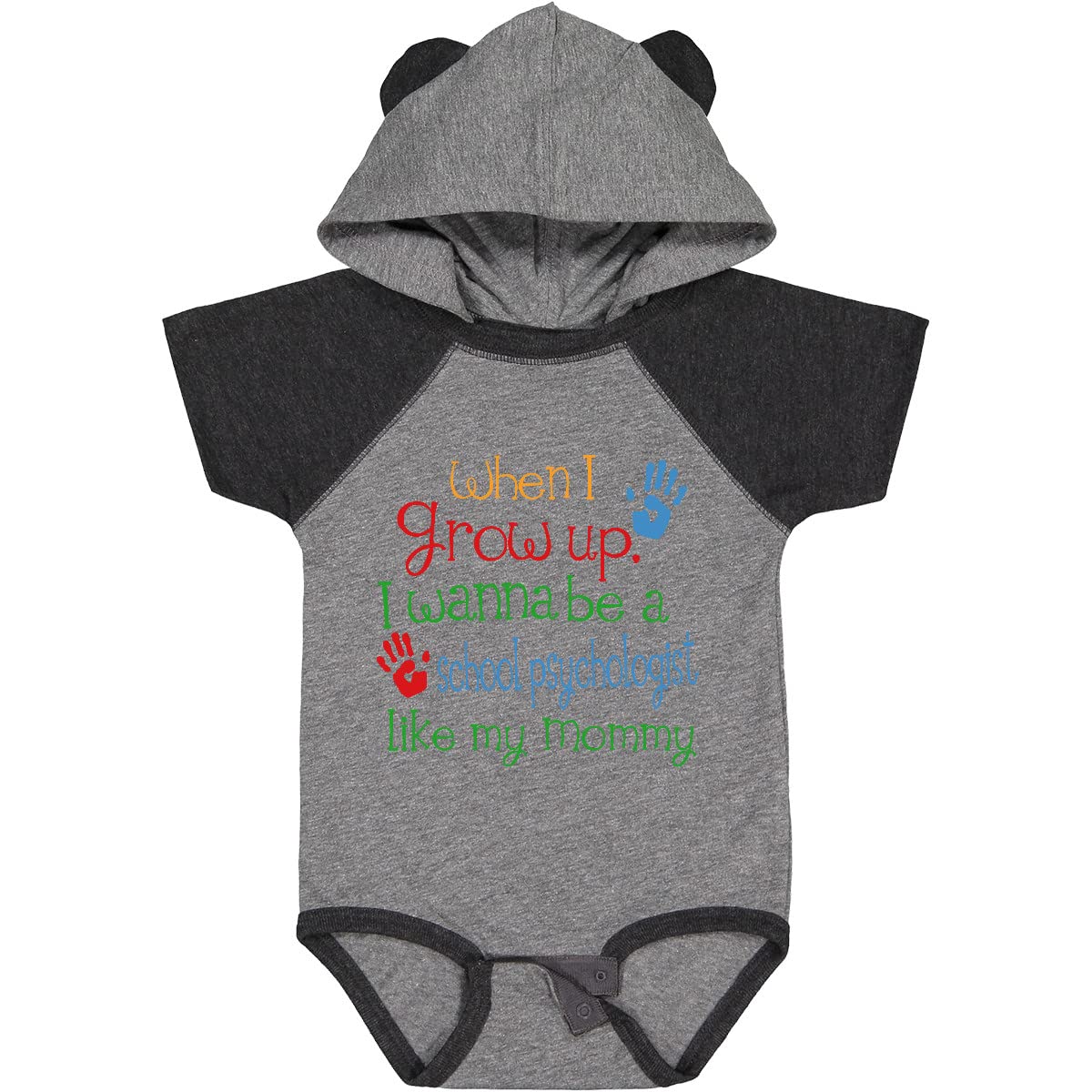 Inktastic School Psychologist Like Mommy Baby Bodysuit - Cute Infant Onesie for Psychologist Parents - Perfect for Work, Family Photos & Special Occasions