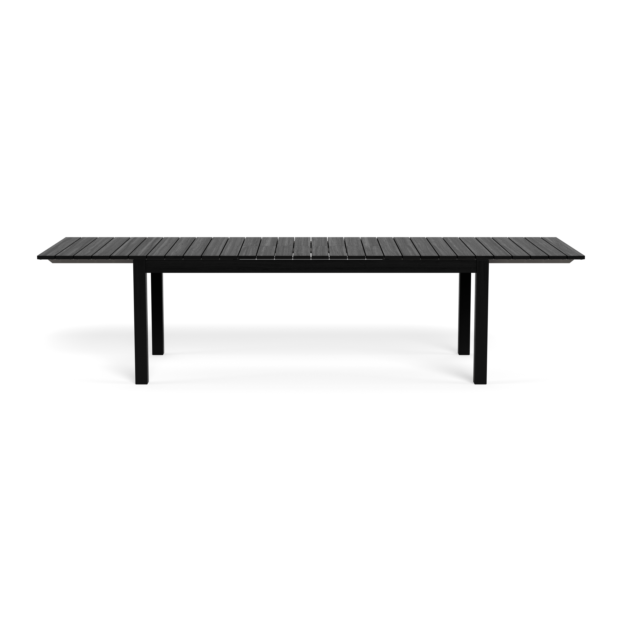 Pacific Teak Extension Dining Table - Expandable Solid Wood Table for 6-10 People - Perfect for Family Gatherings & Dinner Parties