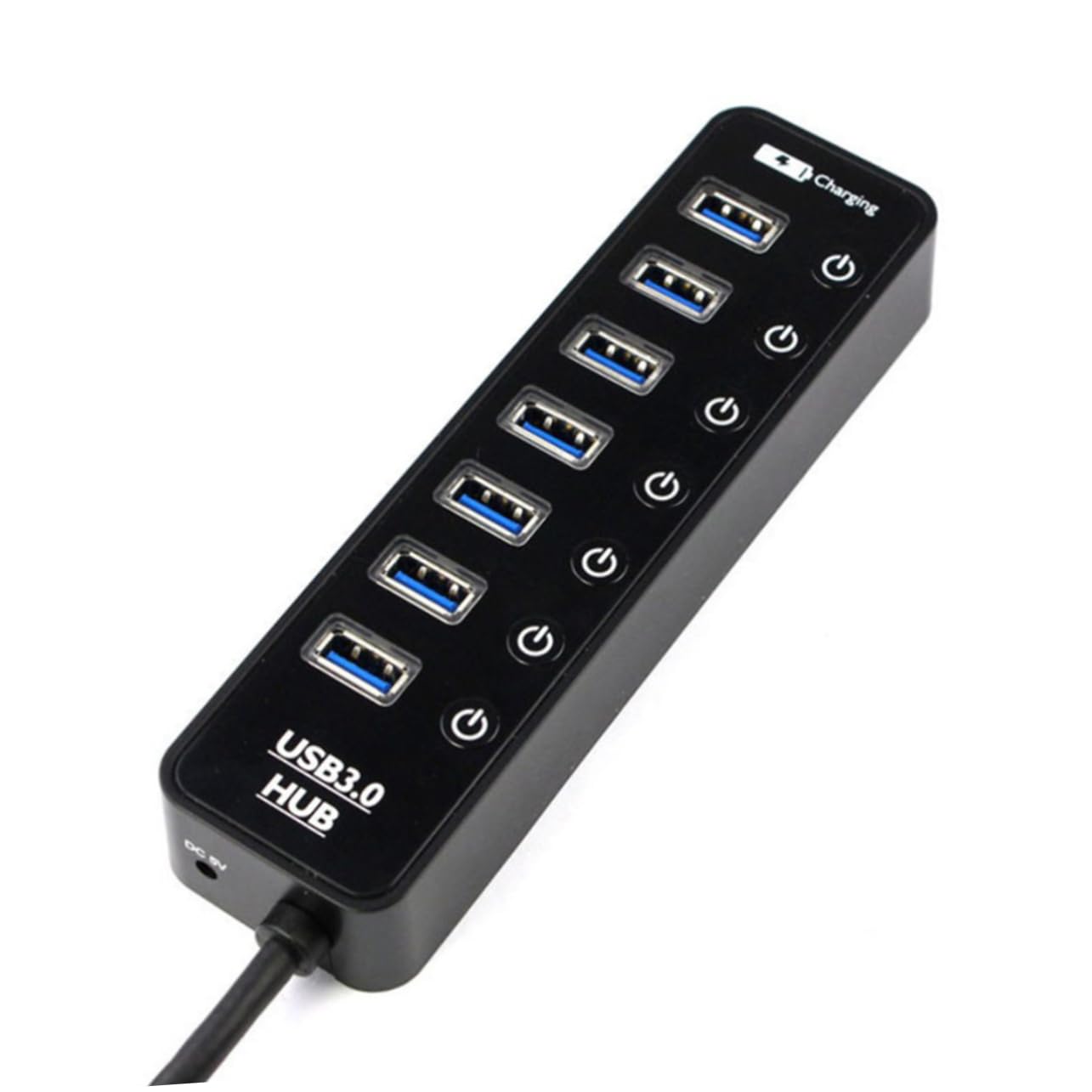 HEMOTON 7-in-1 USB Hub with Phone Stand - Perfect for Office & Home Desk Setup