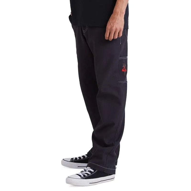 Quiksilver Tridagger Black Men's Stretch Surfing & Swimming Board Shorts - Perfect for Beach, Surfing, and Summer Water Sports