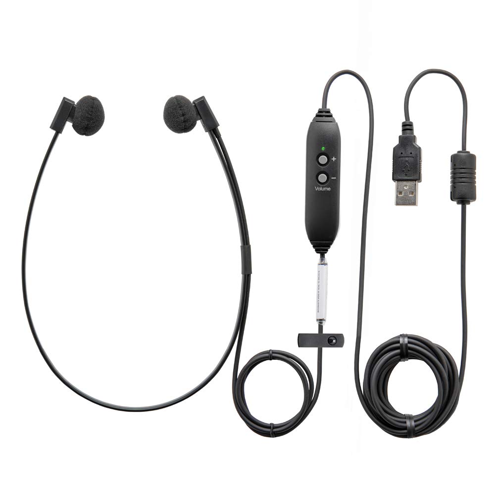 Spectra SP-USB Stereo Gaming Headset with Noise Cancelling Mic & In-Line Volume Control - Perfect for PC Gaming, Online Meetings & Music Listening