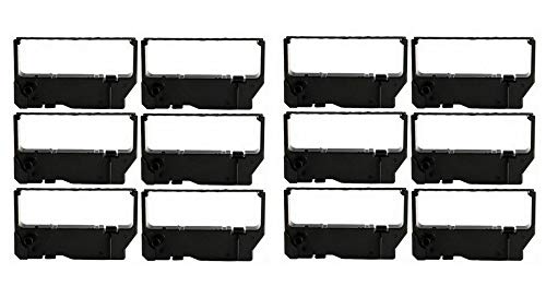 Compatible Replacement Ribbon for Star MP-200 SP-200 SP-500 POS Printers - 12 Pack (30982001_12PK) - Ideal for Retail Stores, Restaurants & Office Use
