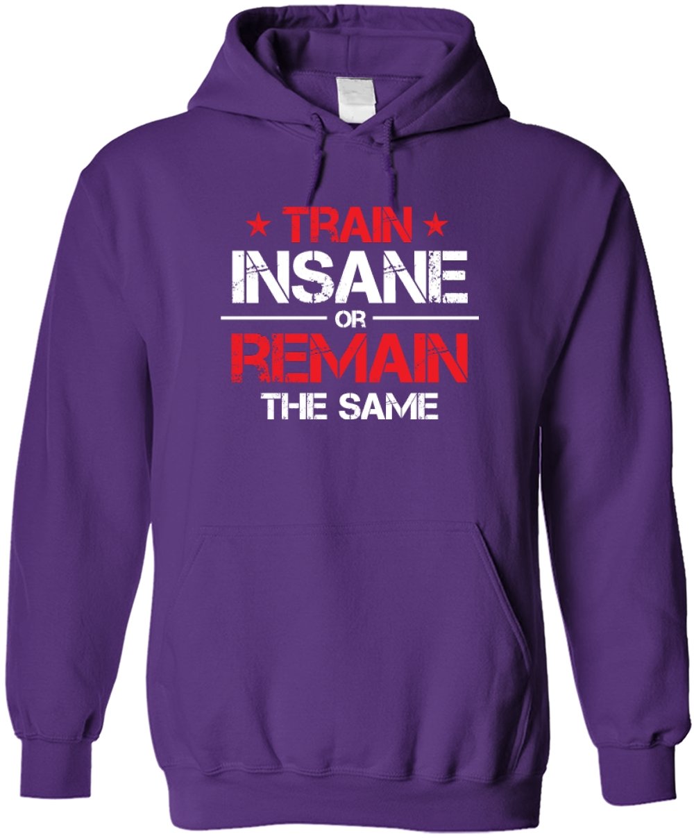 Bad Bananas Train Insane Fitness Hoodie - Unisex Pullover Sweatshirt for Gym & Streetwear | Workout & Casual Wear