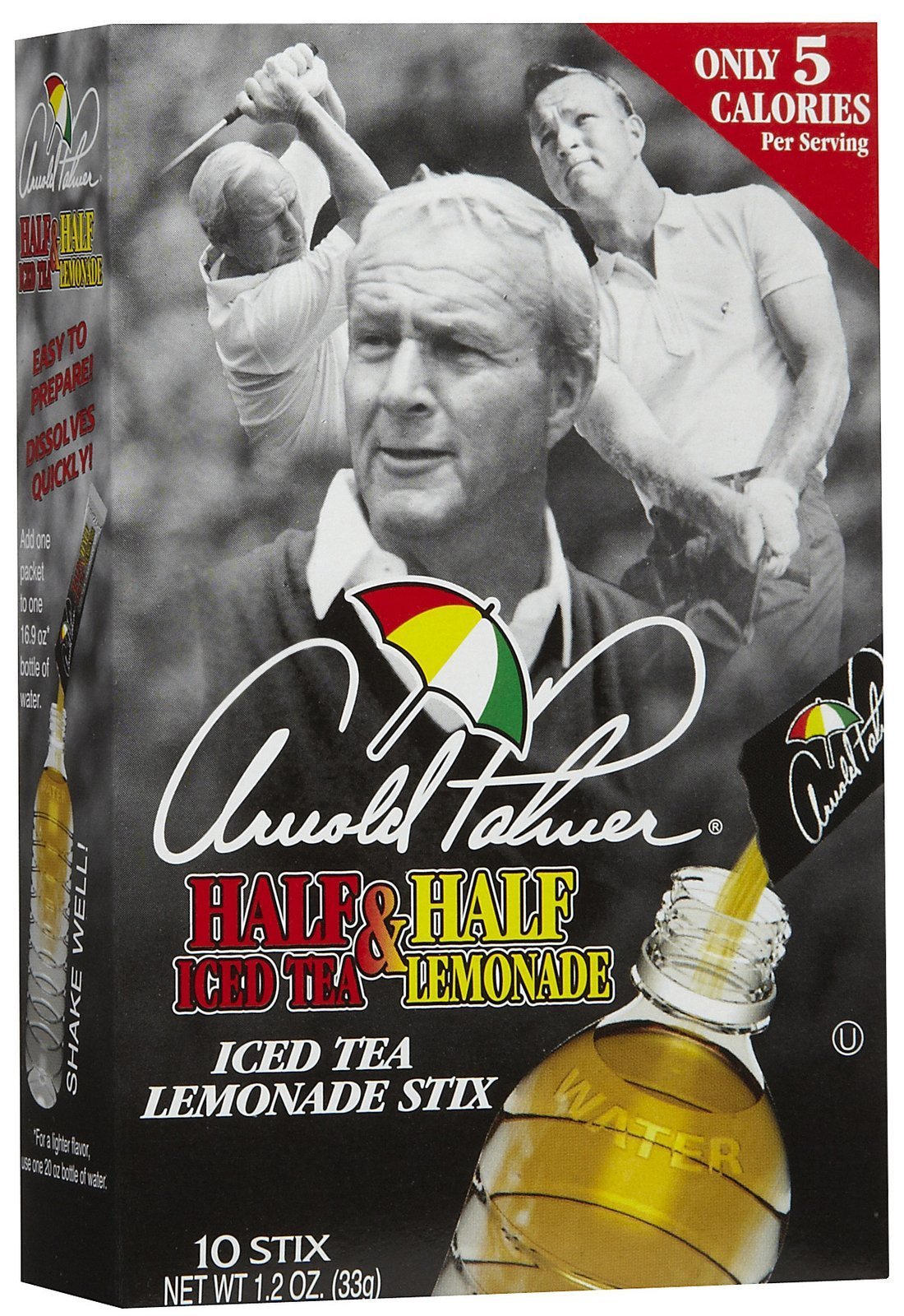 Arizona Arnold Palmer Half & Half Iced Tea Lemonade Drink Mix - 1.27oz Box (10 Sticks) | Refreshing Summer Beverage for Home, Office & Outdoor Activities