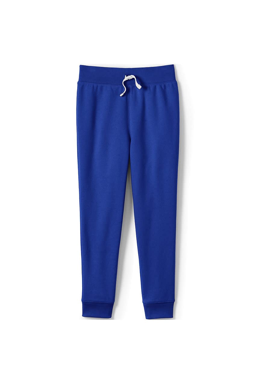 Lands' End Kids' School Uniform Jogger Sweatpants - Comfortable & Durable for School, Play & Everyday Wear
