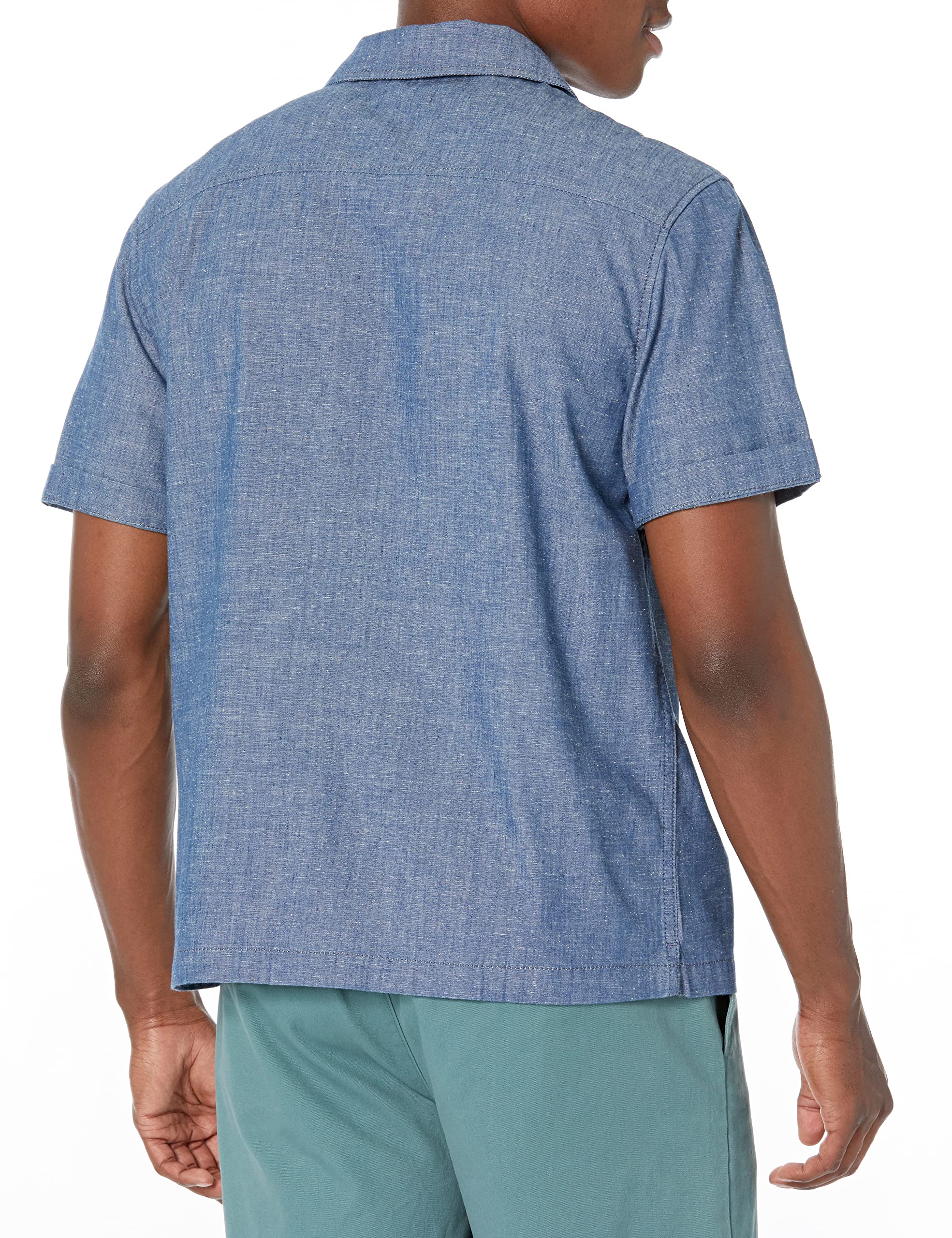 Men's Foster Short Sleeve Casual Shirt - Breathable Cotton Comfort Fit Button Down Top for Summer, Office & Outdoor Activities