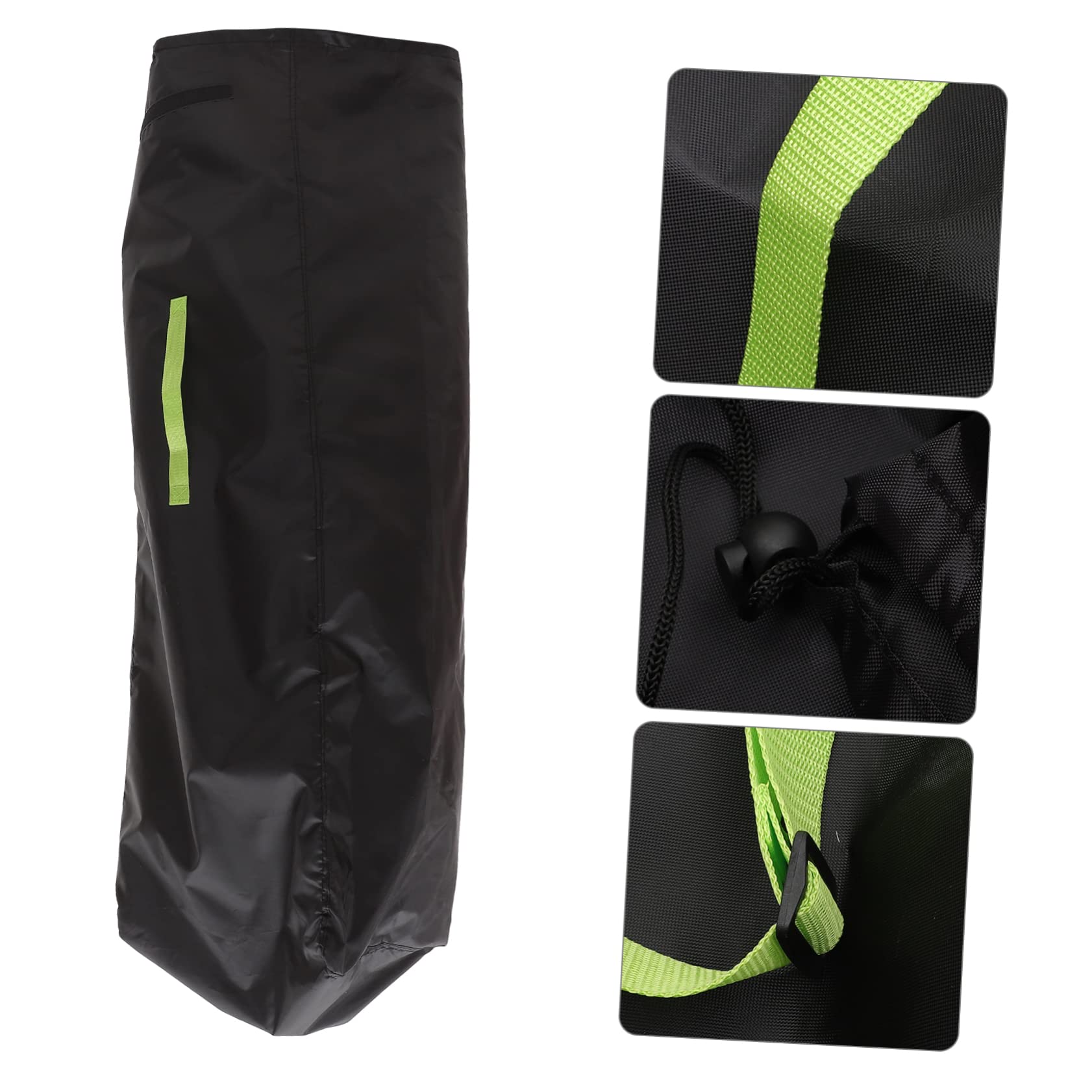 5-Pack Stroller Storage Bags - Durable Black Oxford Cloth Organizer for Baby Stroller, Car Seat & Airplane Travel - Perfect for Diapers, Toys & Travel Essentials