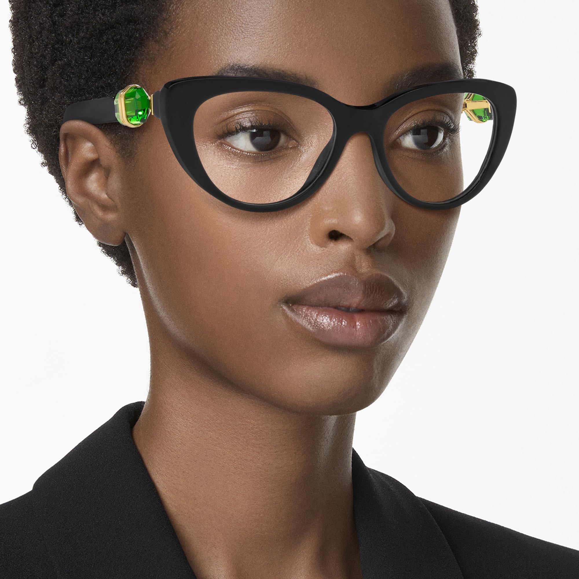 Swarovski Women's Sk2005 Cat Eye Prescription Eyeglass Frames - Stylish & Comfortable for Work, Reading & Everyday Wear