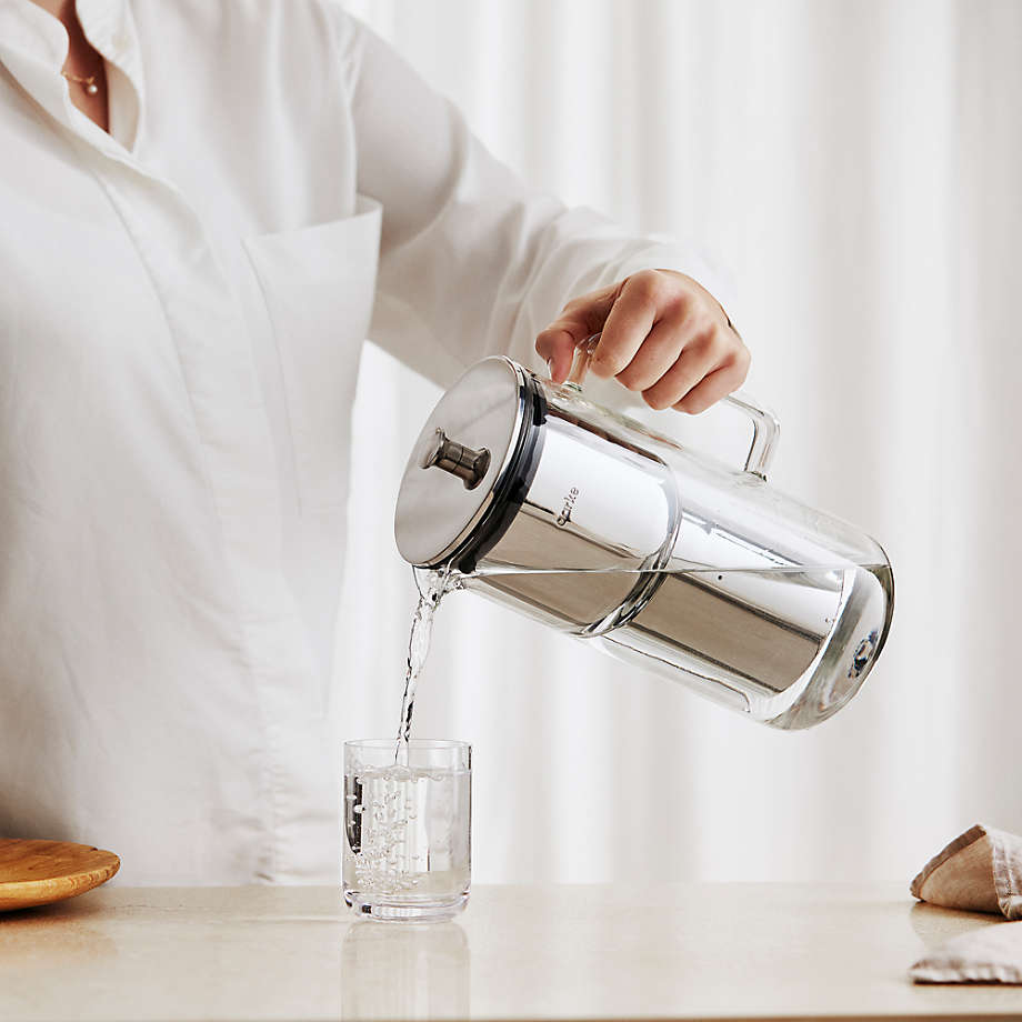 Aarke Premium Glass Water Filter Pitcher - BPA-Free, 10-Cup Capacity for Clean & Fresh Drinking Water at Home or Office