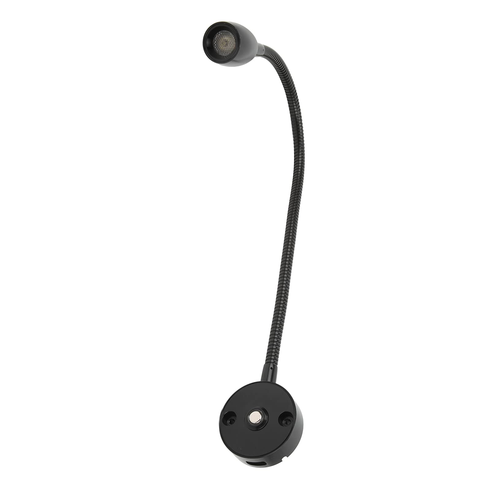 Flexible LED Gooseneck Reading Light - 3 Color Adjustable Night Lamp with Black Housing for Bedroom, Boat & Camping | Perfect for Reading, Studying & Nighttime Activities