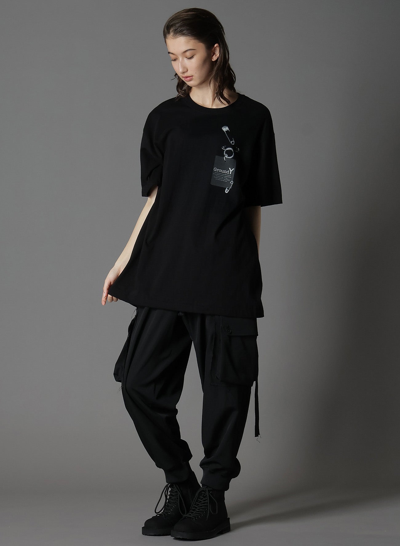 Stylish Cotton Jersey Trompe L'oeil Pin T-Shirt for Men & Women | Soft Breathable Casual Tee | Perfect for Everyday Wear, Street Style & Layering