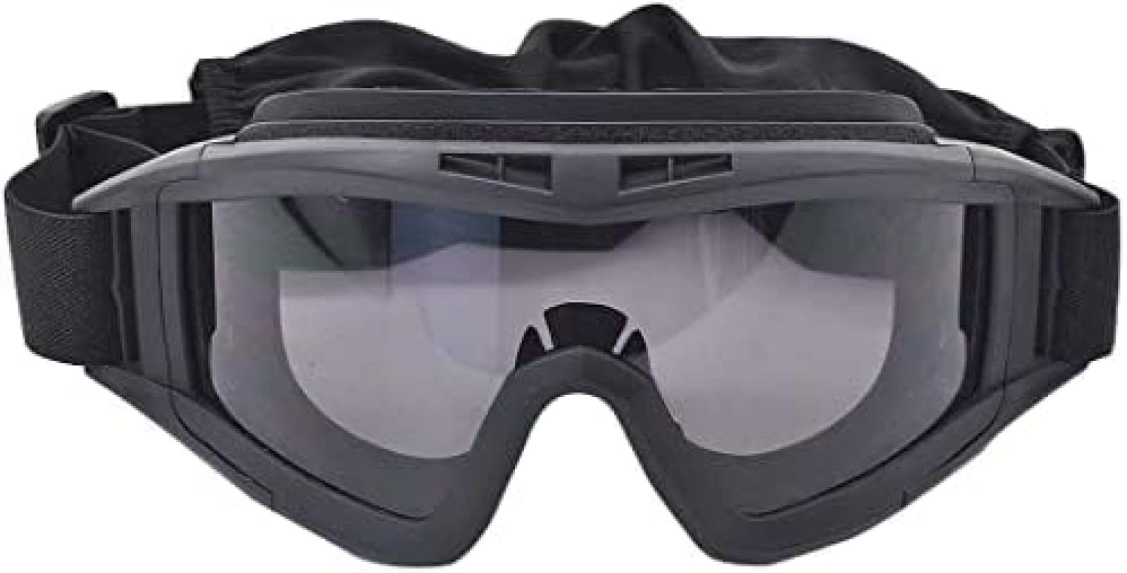 Tactical Airsoft Mask - Military CS Paintball Protective Gear with Foldable Half Face Net & Goggles | Outdoor Combat Training & Airsoft Games