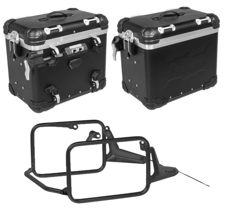 Touratech R1300GS 45L Zega Evo Pannier Kit - Waterproof Motorcycle Luggage System for BMW R1300GS Adventure Bikes - Perfect for Long-Distance Touring & Off-Road Riding