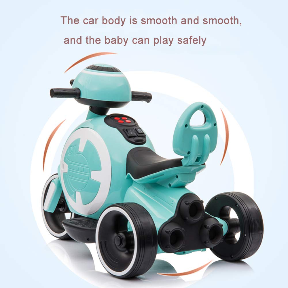 **Kids Electric Motorcycle Ride-On Toy with LED Lights - Red 12V Battery-Powered Tricycle for Boys & Girls Ages 1-4 Years - Outdoor & Indoor Play Vehicle for Birthday Gifts & Backyard Fun**