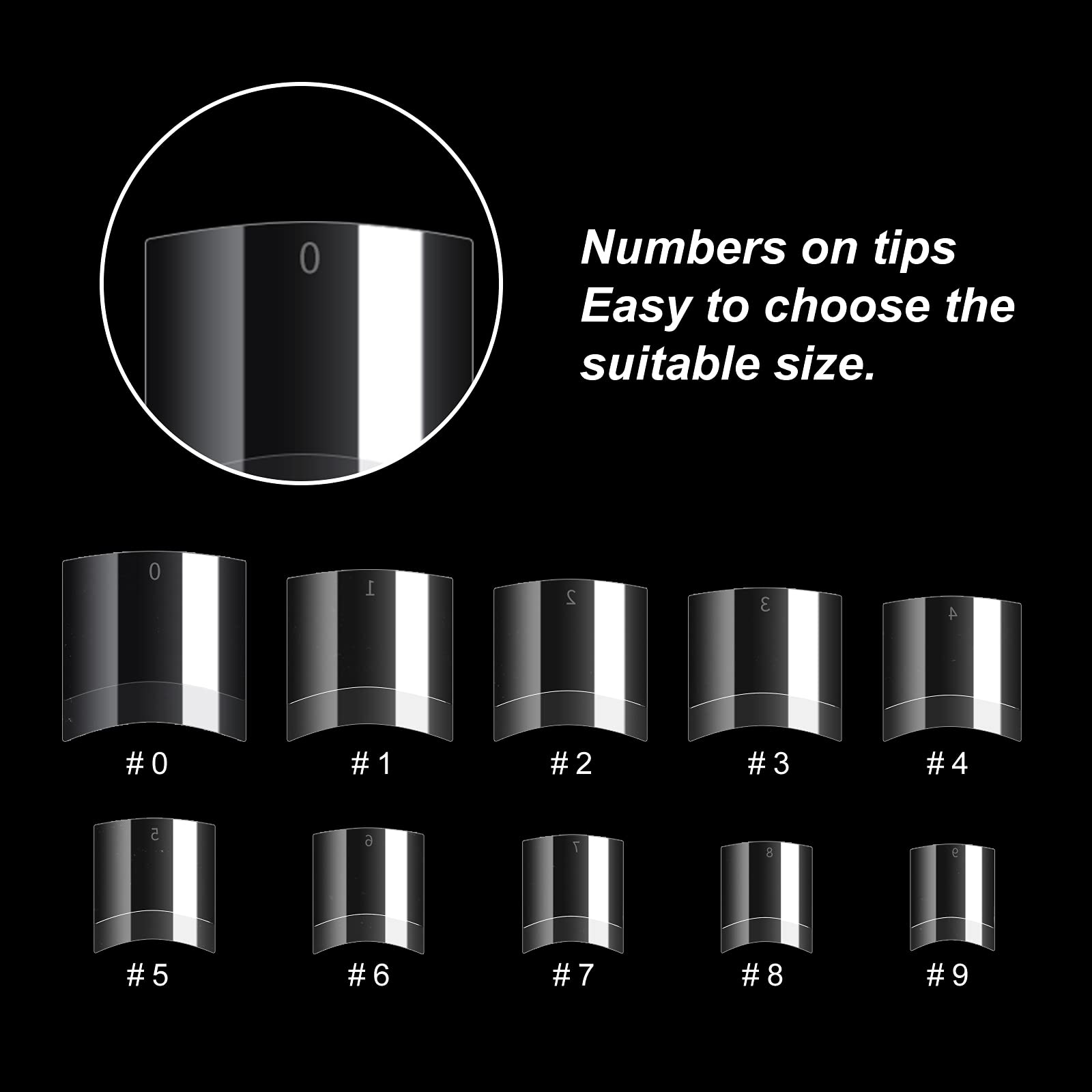 TOEDO 1000PCS Clear Short Acrylic Nail Tips - Half Cover False Press on Nails for Salon & DIY Nail Art - Perfect for Manicures, Pedicures & Home Nail Extensions