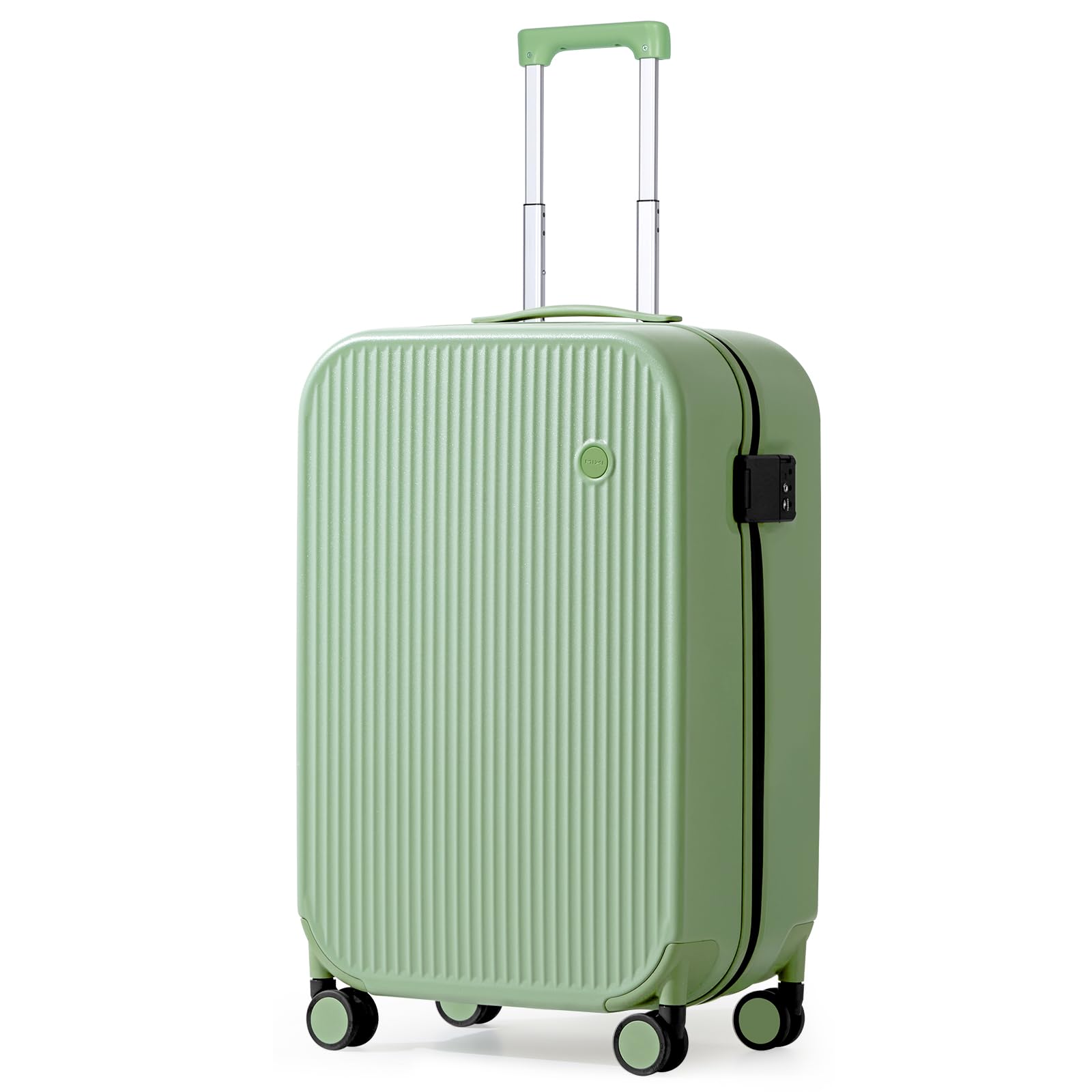 Mixi 20 Inch Hardside PC Suitcase with Spinner Wheels & TSA Lock - Lightweight Carry On Luggage for Travel (Avocado Green) - Perfect for Business Trips, Weekend Getaways & Airplane Overhead Bin Storage