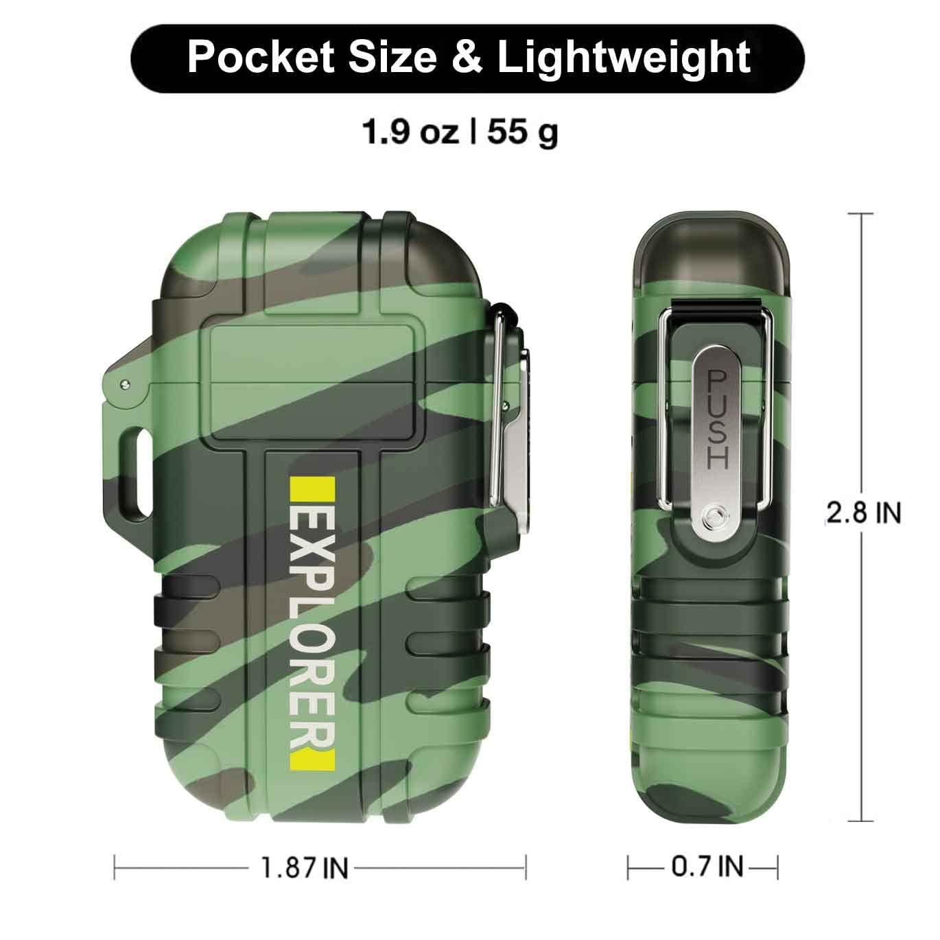 Refillable Windproof Torch Lighter for Camping, BBQ & Outdoor Use